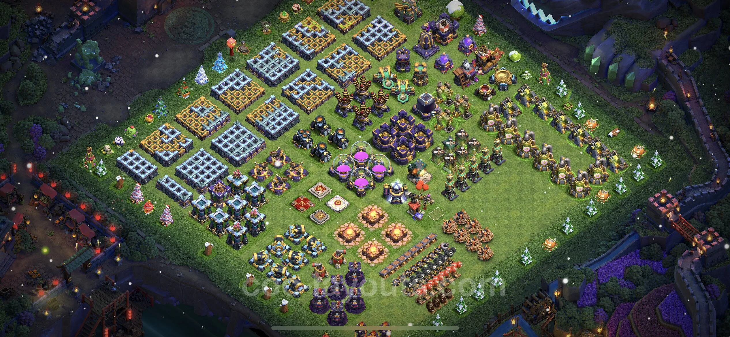 Top Troll Funny Base TH15 with Link - Funny Art Plan - Clash of Clans - (#6)