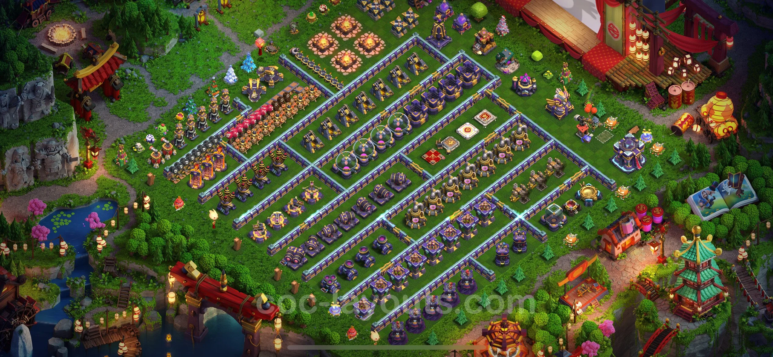Top Troll Funny Base TH15 with Link - Funny Art Plan - Clash of Clans - (#7)