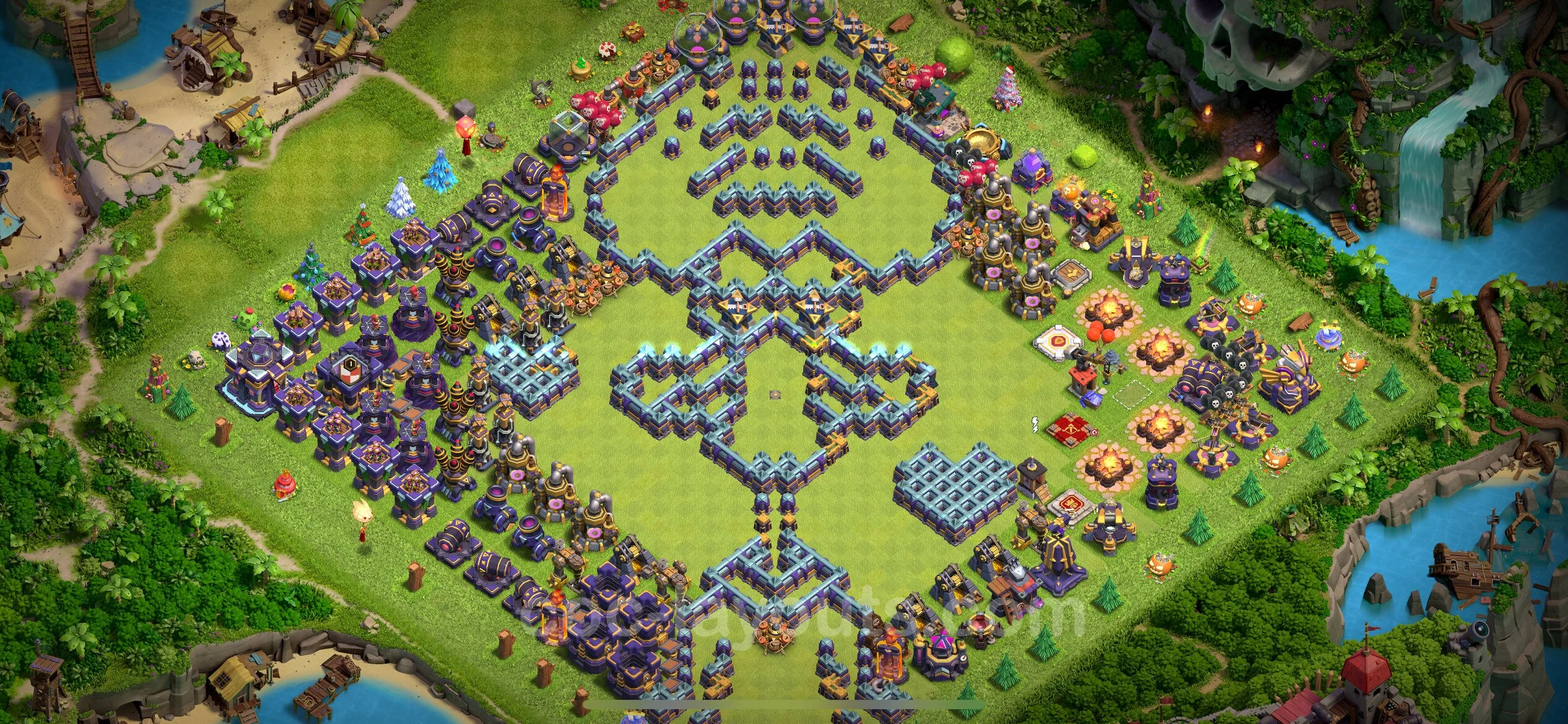 Top Troll Funny Base TH15 with Link - Funny Art Plan - Clash of Clans - (#8) — Развлечения TH15