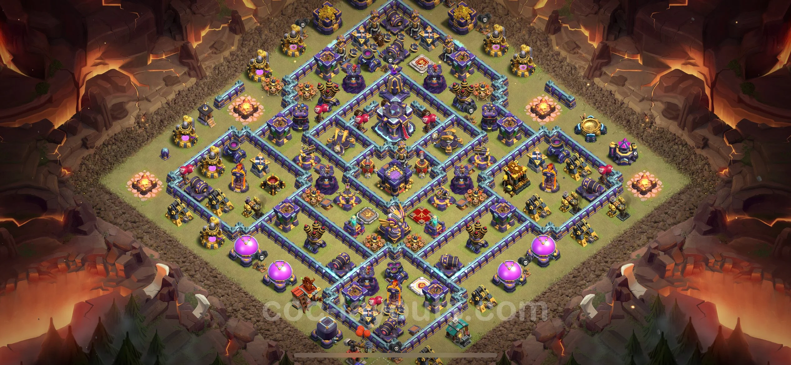 Top War Base TH15 with Link - Anti 2 Stars CWL Plan - Clash of Clans - (#102) — Krieg BH15
