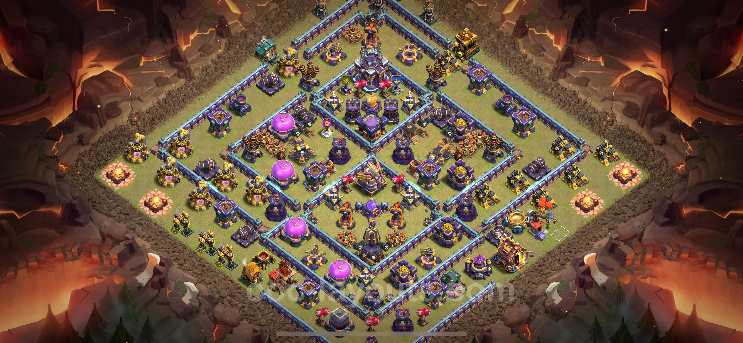 Top War Base TH15 with Link - Anti 3 Stars CWL Plan - Clash of Clans - (#103) — Война BH15