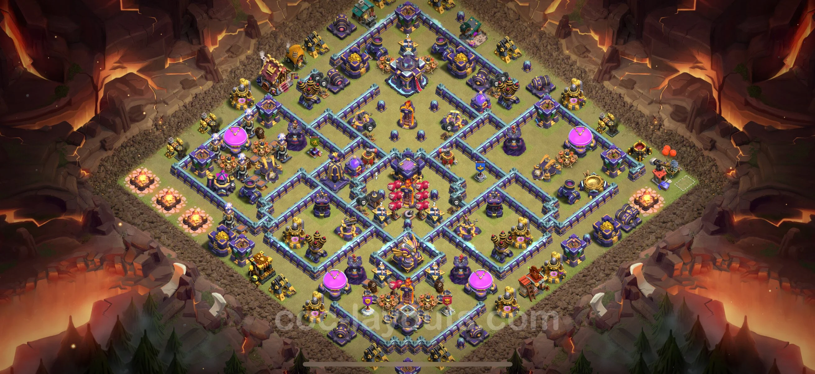 Top War Base TH15 with Link, Hybrid - CWL Defence Plan - Clash of Clans - (#107) — Wojna BH15