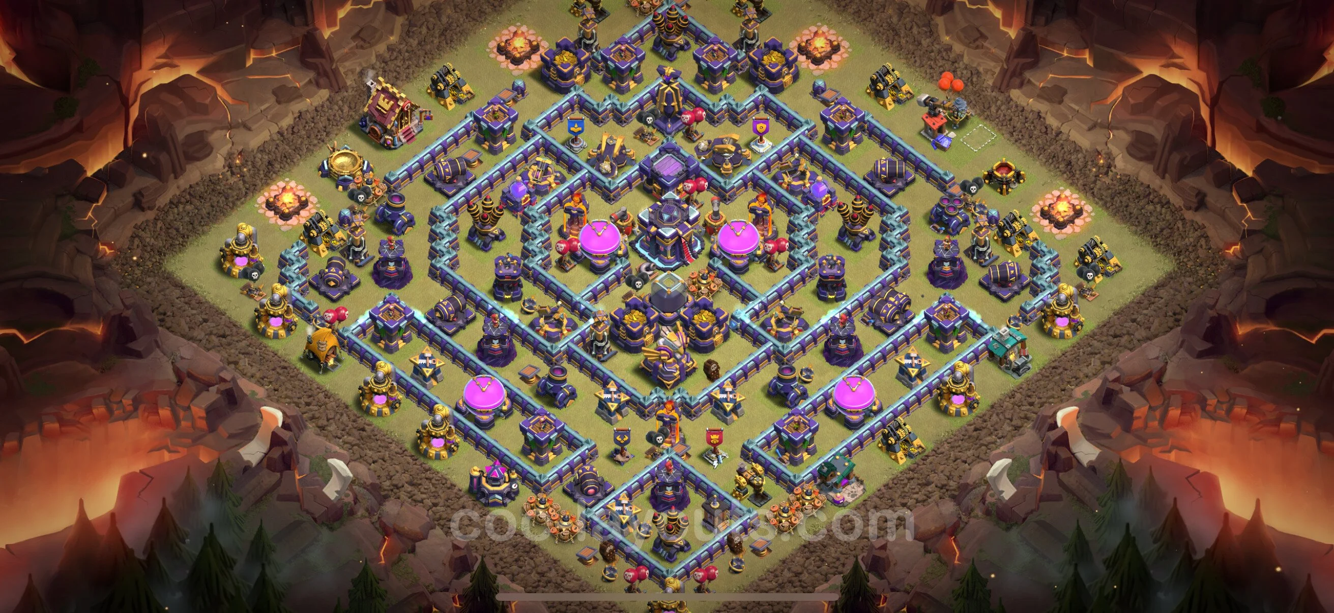 Top War Base TH15 with Link, Hybrid - CWL Defence Plan - Clash of Clans - (#110) — Wojna BH15