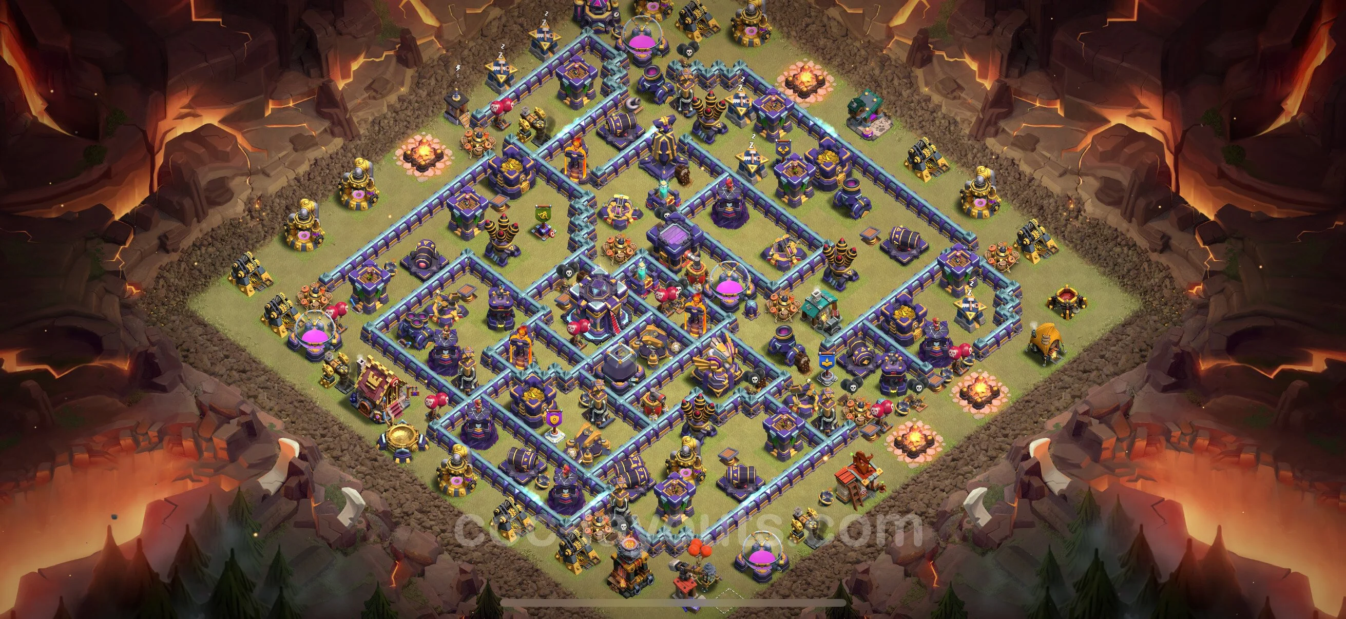 Top War Base TH15 with Link - Anti 3 Stars CWL Plan - Clash of Clans - (#115) — War BH15