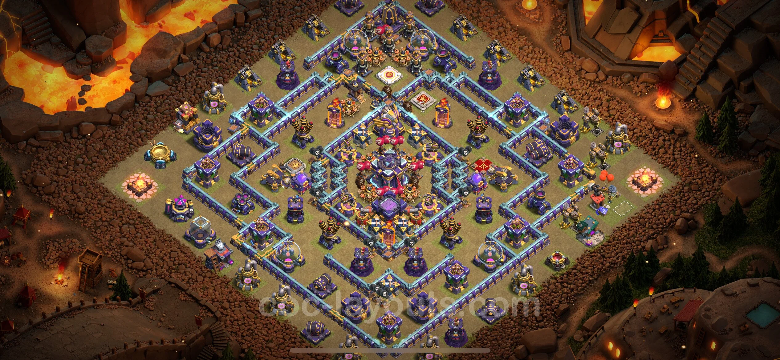 Top War Base TH15 with Link - Anti 2 Stars CWL Plan - Clash of Clans - (#14) — Oorlog BH15