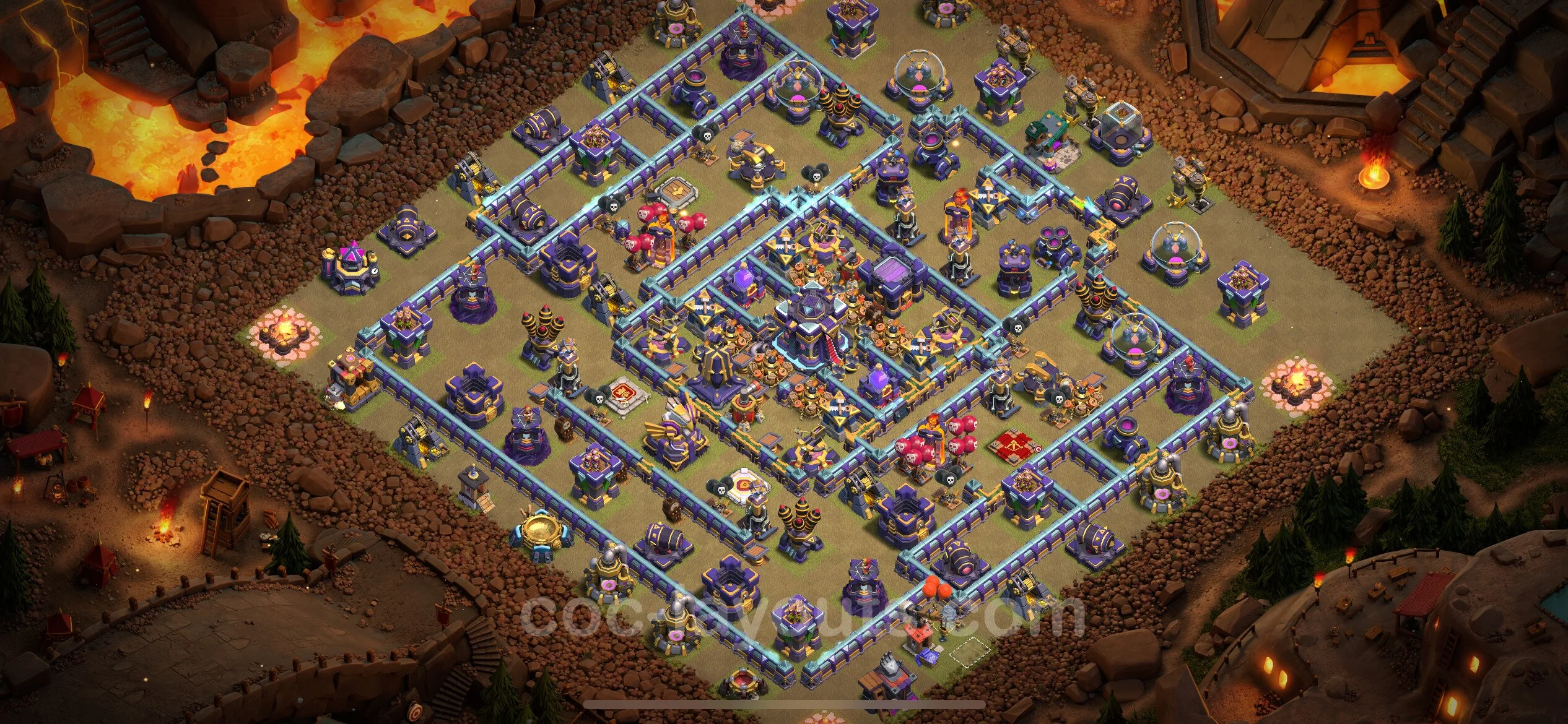 Top War Base TH15 with Link, Anti Air / Electro Dragon - CWL Defence Plan - Clash of Clans - (#33) — War BH15