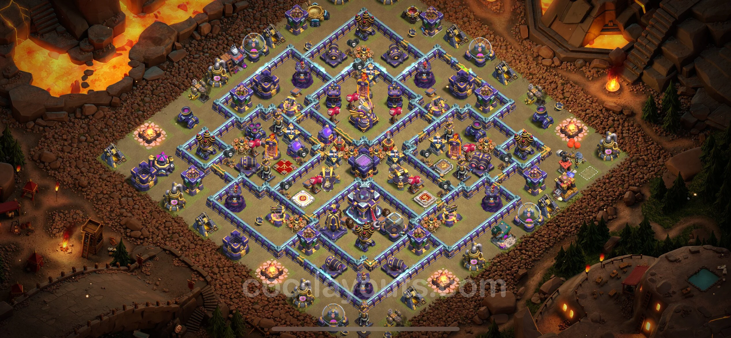 Top War Base TH15 with Link, Anti Everything - Anti 3 Stars CWL Plan - Clash of Clans - (#38) — Krieg BH15