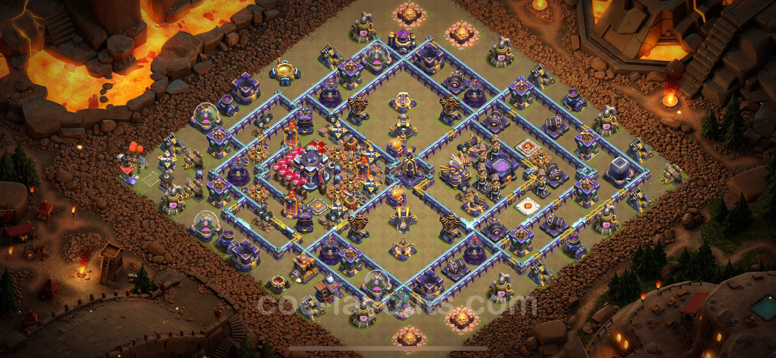 Top War Base TH15 with Link - Anti 2 Stars CWL Plan - Clash of Clans - (#58) — Krieg BH15
