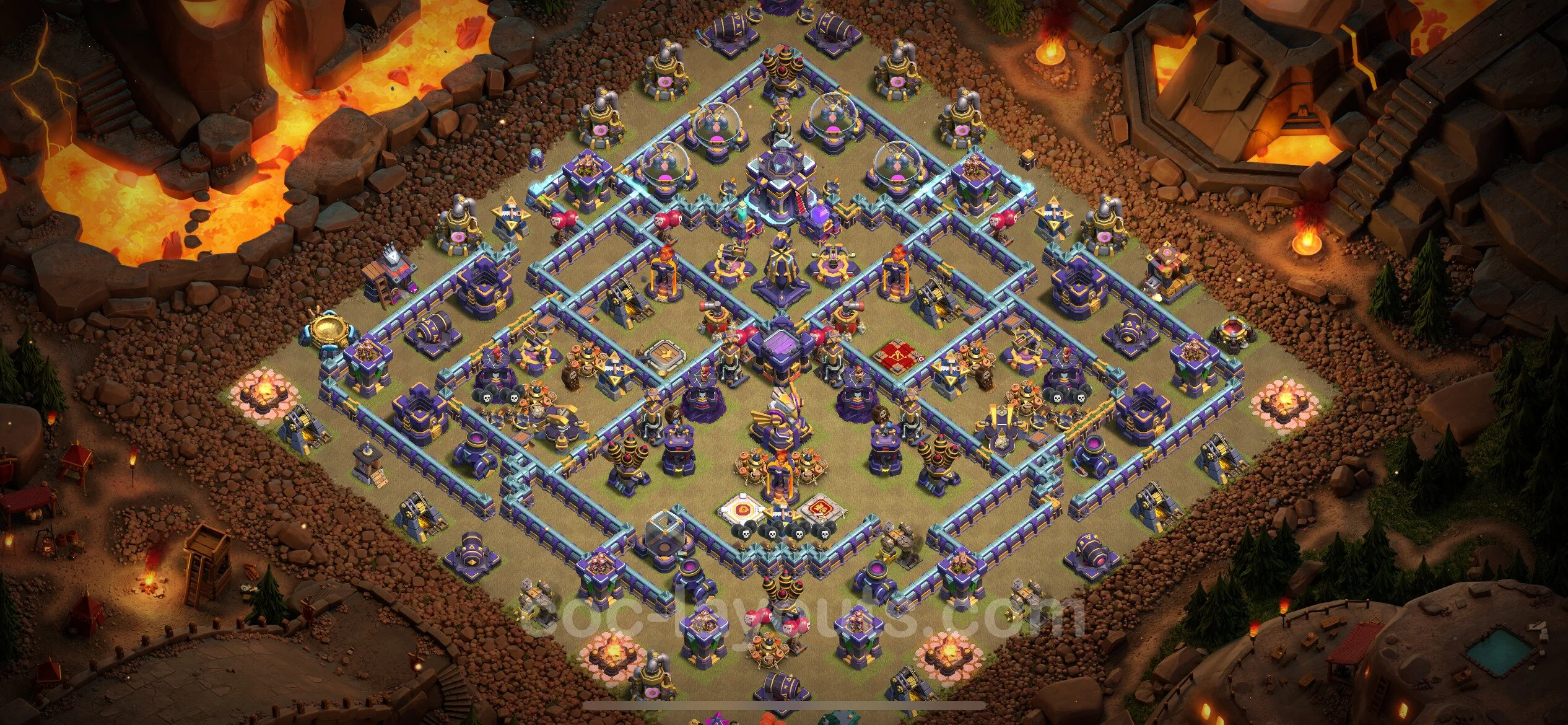 Top War Base TH15 with Link, Anti Everything - CWL Defence Plan - Clash of Clans - (#6)