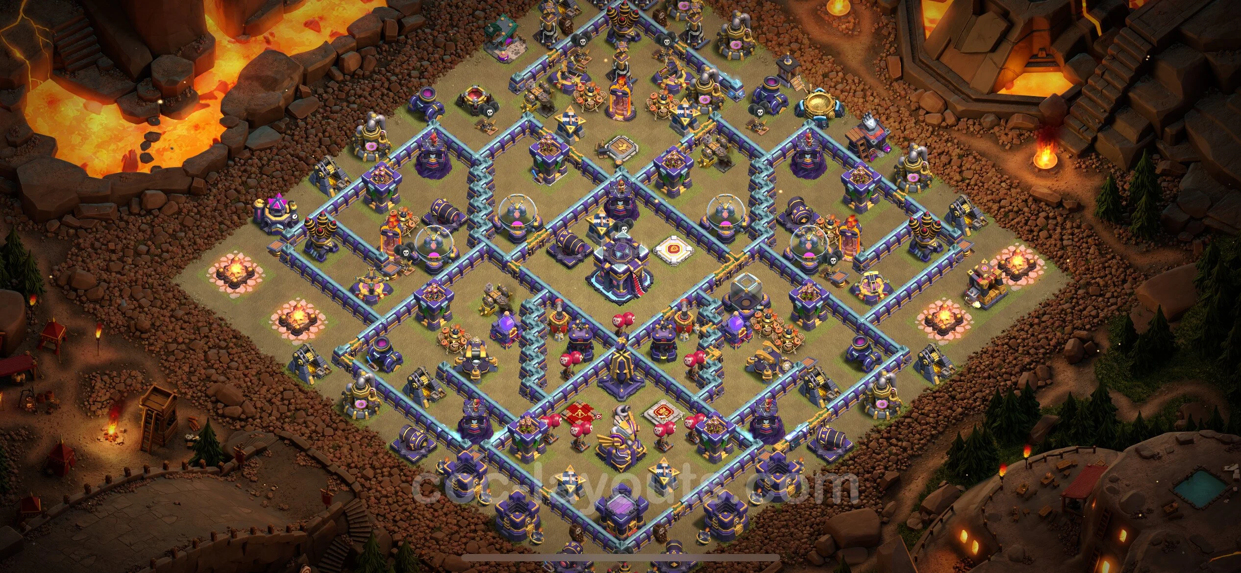 Top War Base TH15 with Link - Anti 3 Stars CWL Plan - Clash of Clans - (#7)