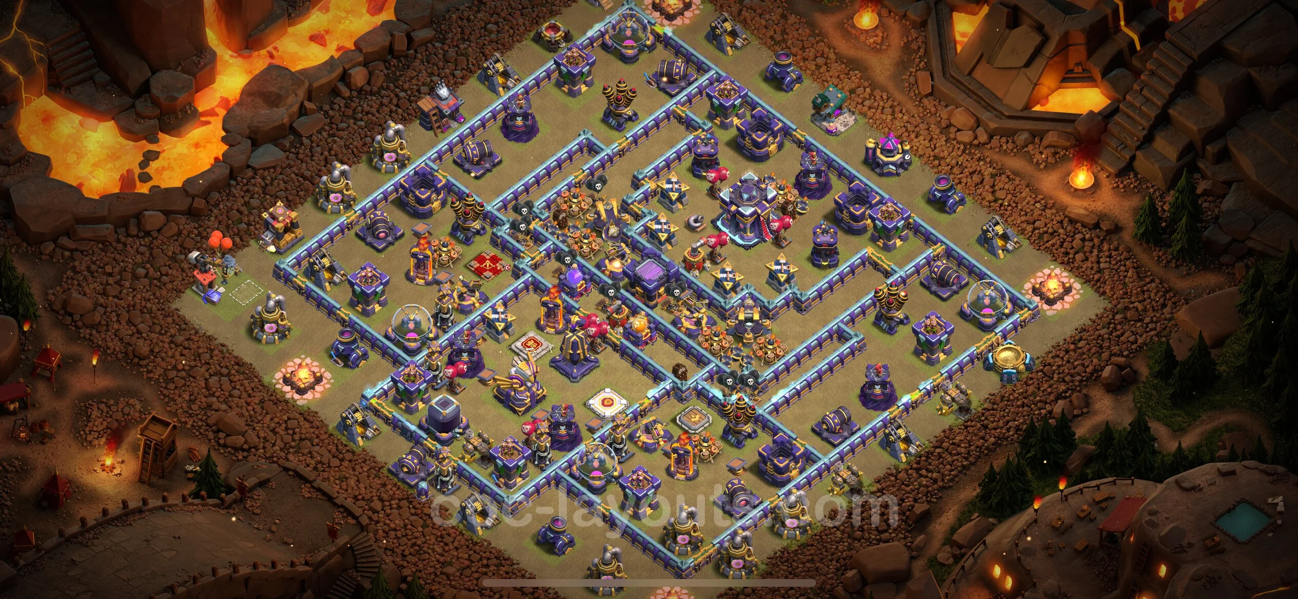 Top War Base TH15 with Link, Hybrid - Anti 3 Stars CWL Plan - Clash of Clans - (#72) — Krieg BH15