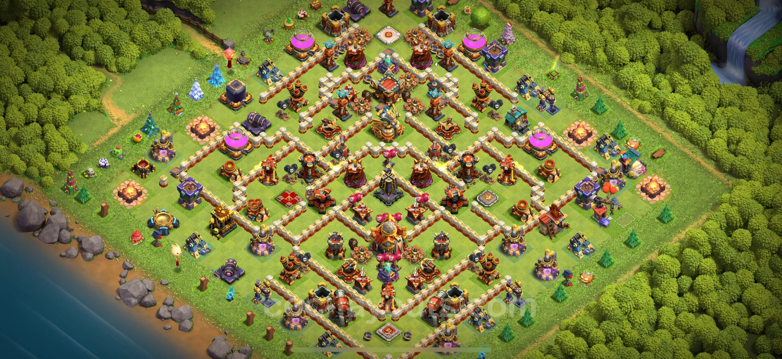 Anti 2 Stars Base TH16 with Link, Legend League - best plan / layout / design - Clash of Clans - (#1)