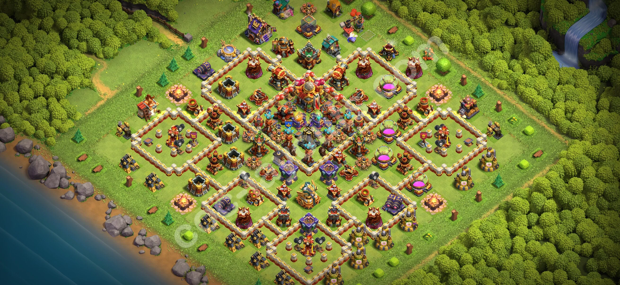 Anti 3 Stars Base TH16 with Link, Anti Everything - best plan / layout / design - Clash of Clans 2026 - (#80) — Verteidigung TH16