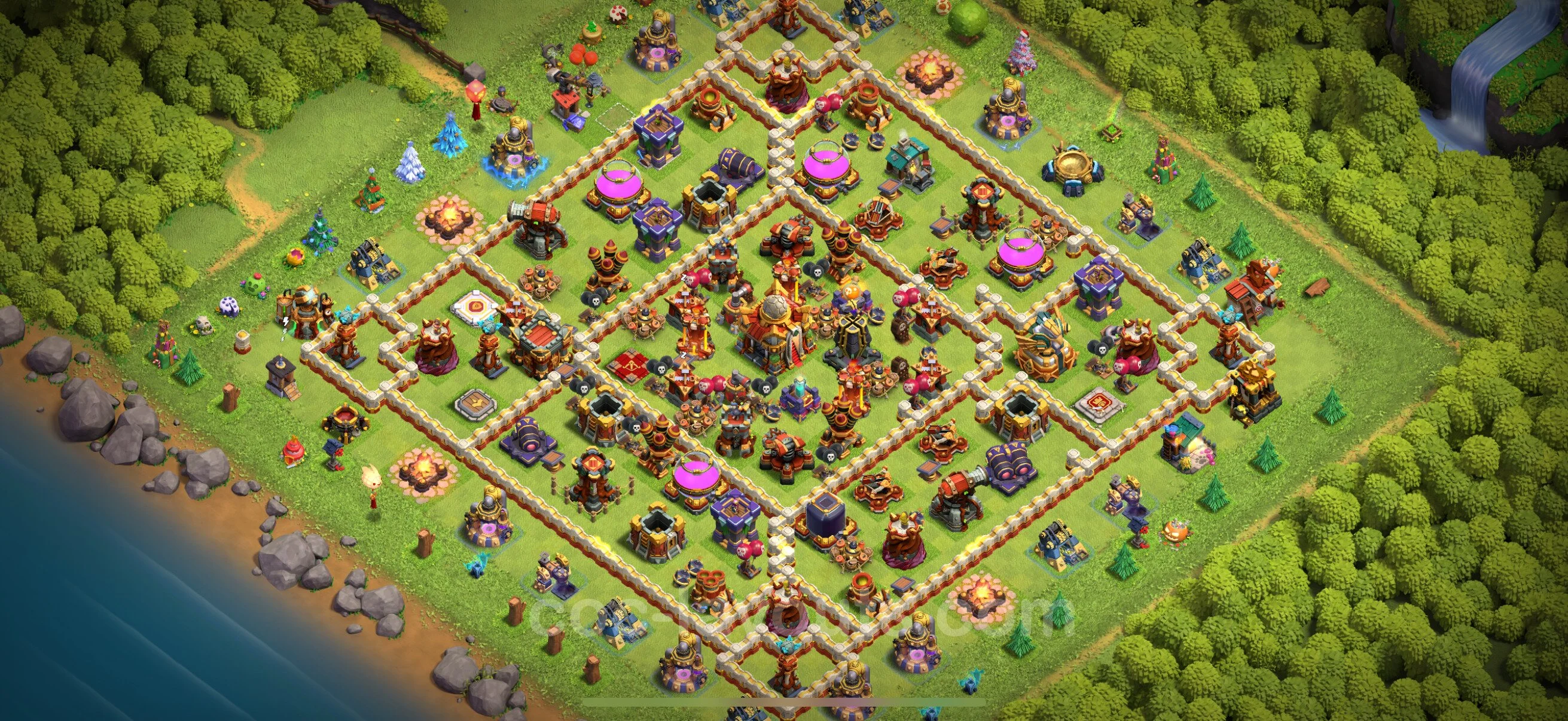 Farming Base TH16 with Link, Hybrid - plan / layout / design - Clash of Clans - (#1)