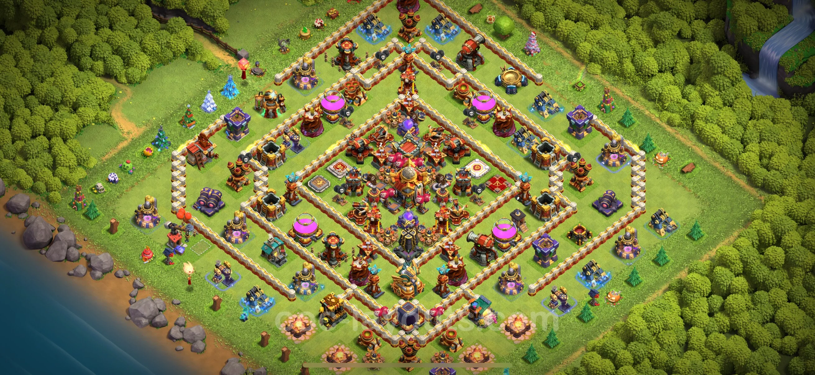Farming Base TH16 with Link, Anti 2 Stars, Hybrid - plan / layout / design - Clash of Clans - (#2)