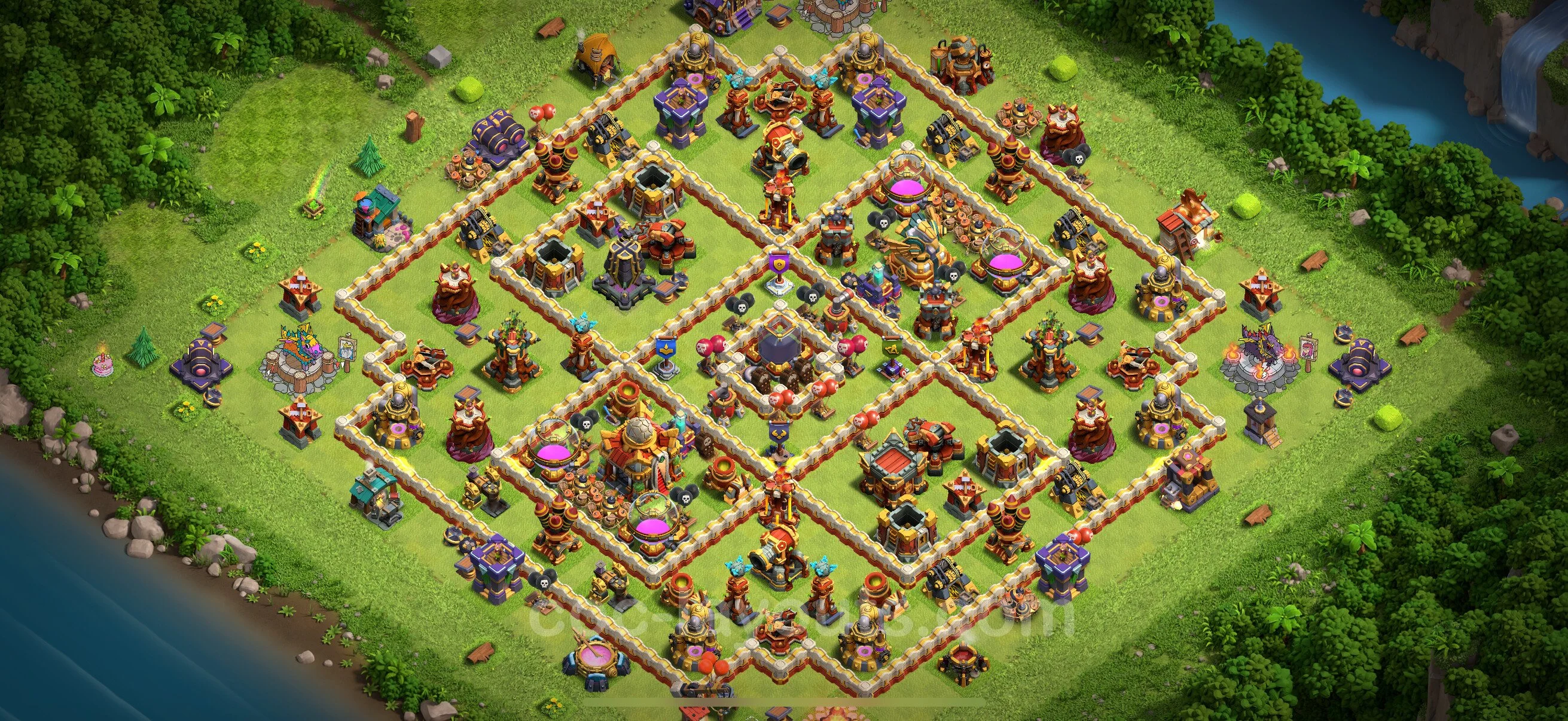 Farming Base TH16 with Link - plan / layout / design - Clash of Clans - (#24) — Farm TH16