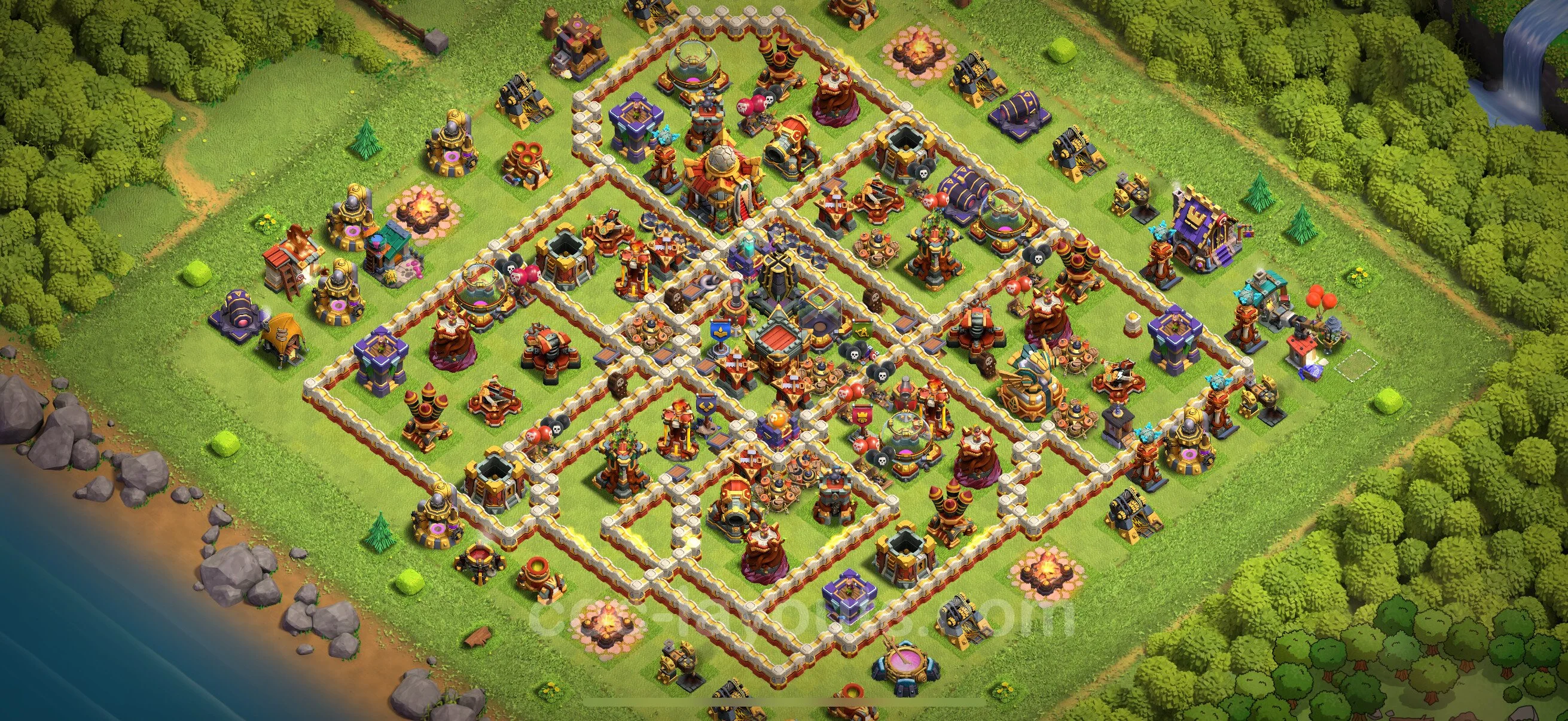 Farming Base TH16 with Link, Anti 3 Stars - plan / layout / design - Clash of Clans 2026 - (#27) — Farm TH16