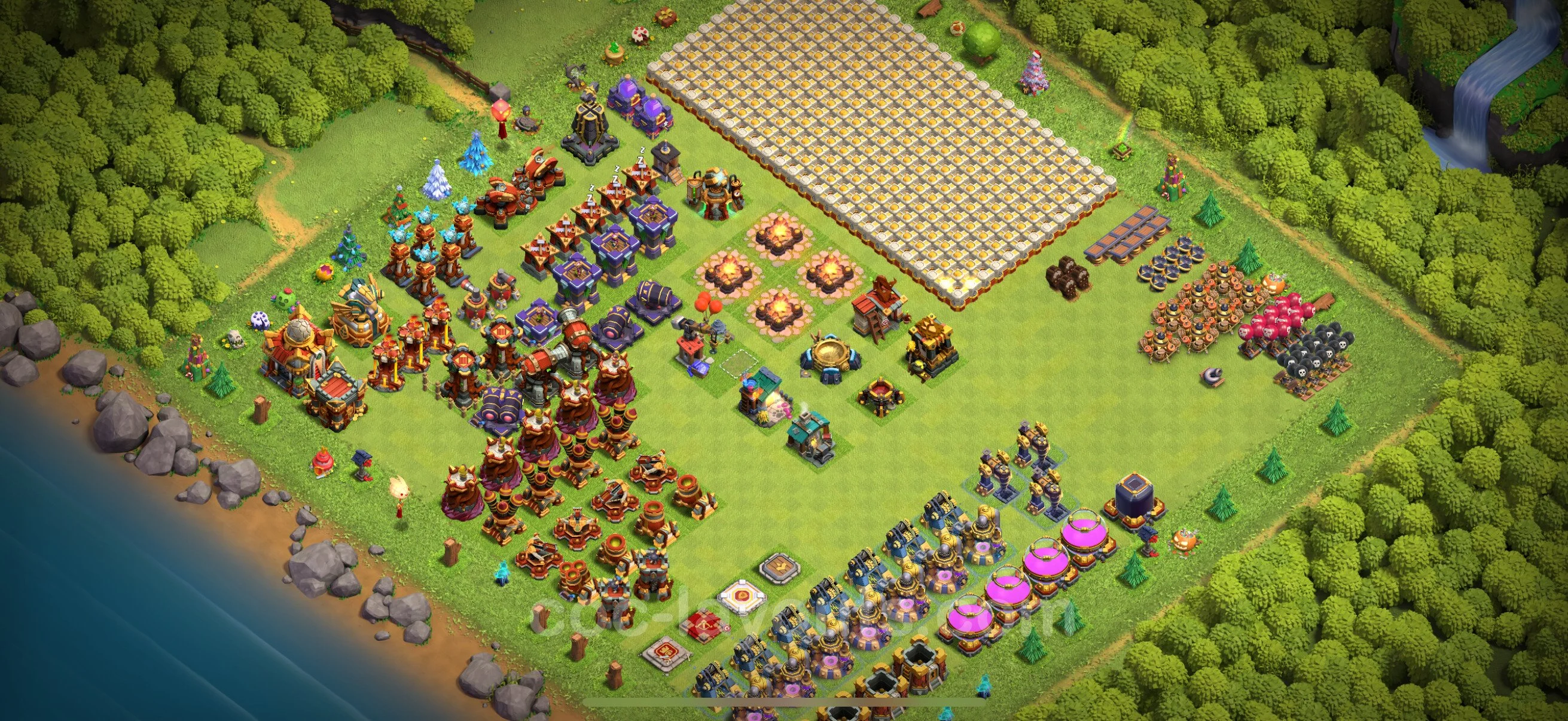 Top Troll Funny Base TH16 with Link - Funny Art Plan - Clash of Clans - (#5)
