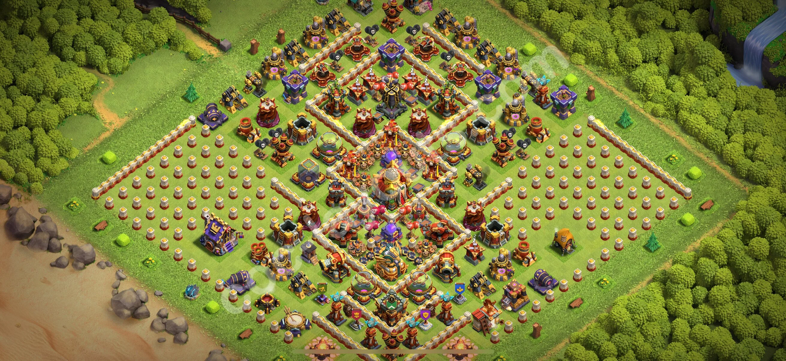 Top Troll Funny Base TH16 with Link - Funny Art Plan 2026 - Clash of Clans - (#6)