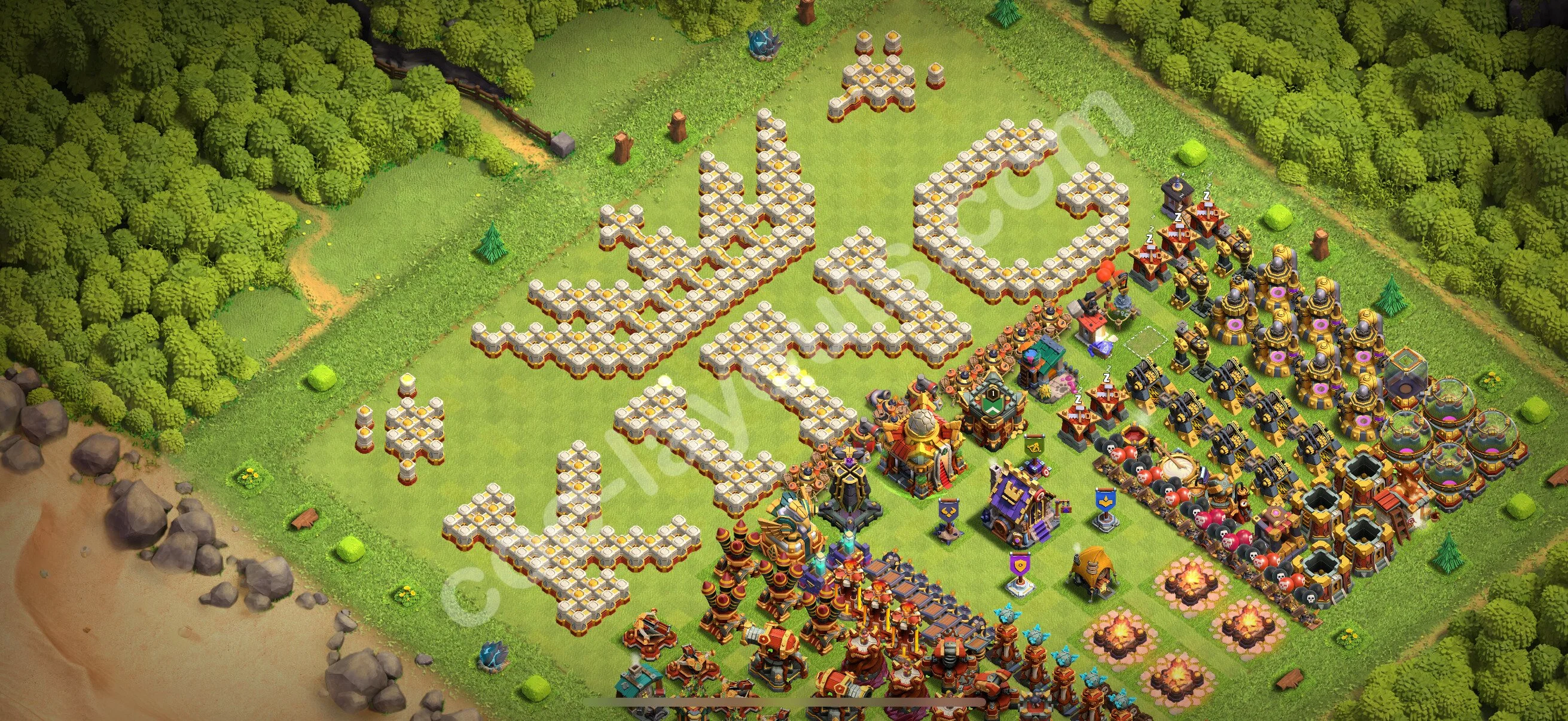 Top Troll Funny Base TH16 with Link - Funny Art Plan 2026 - Clash of Clans - (#8) — Zabawa TH16