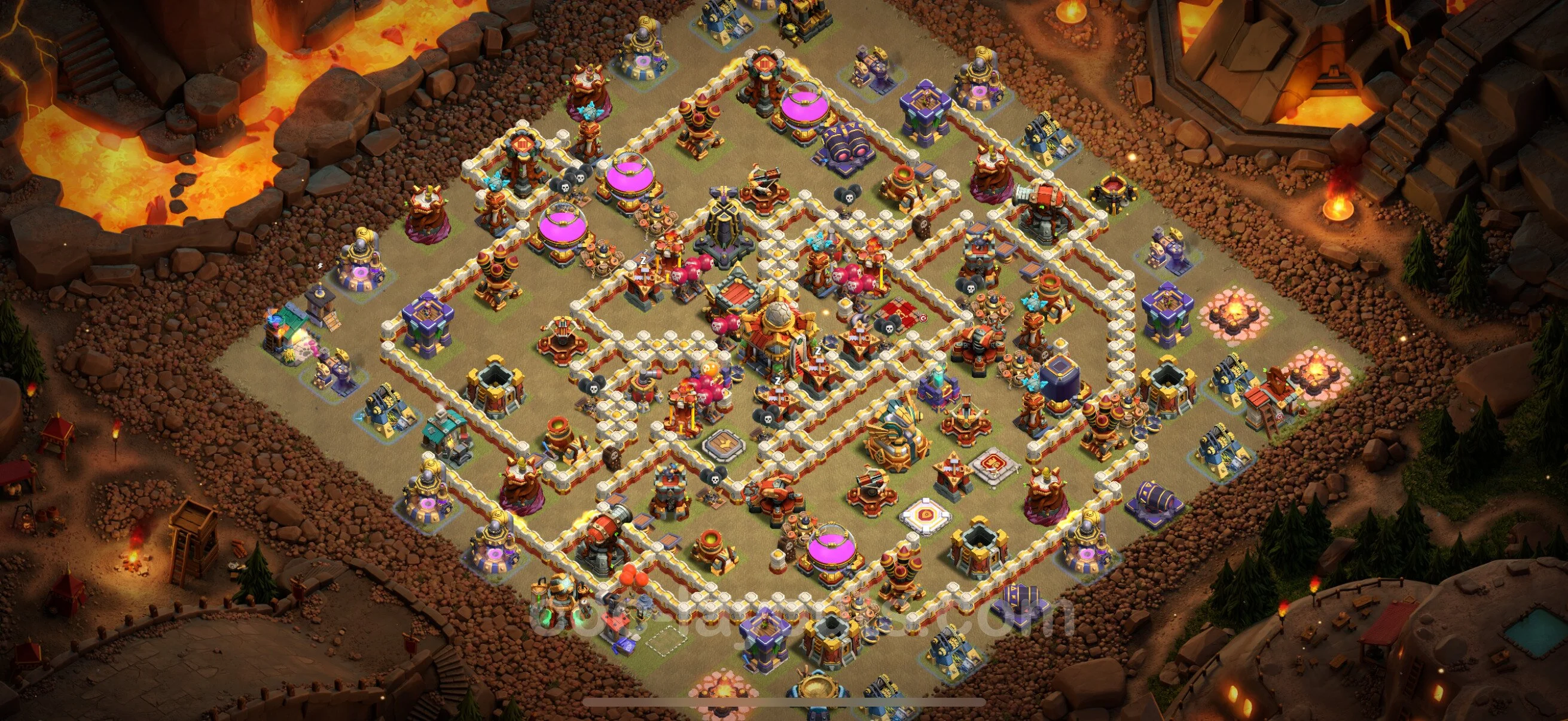 Top War Base TH16 with Link, Anti Everything - CWL Defence Plan - Clash of Clans - (#10) — Krieg BH16