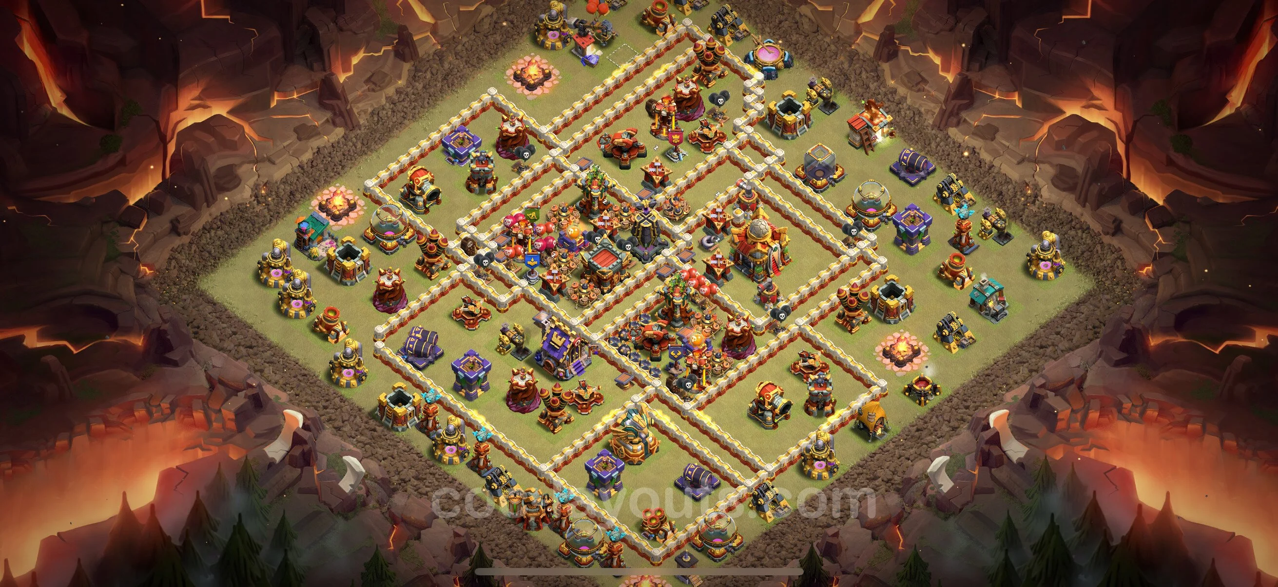 Top War Base TH16 with Link - Anti 3 Stars CWL Plan 2026 - Clash of Clans - (#102) — Война BH16