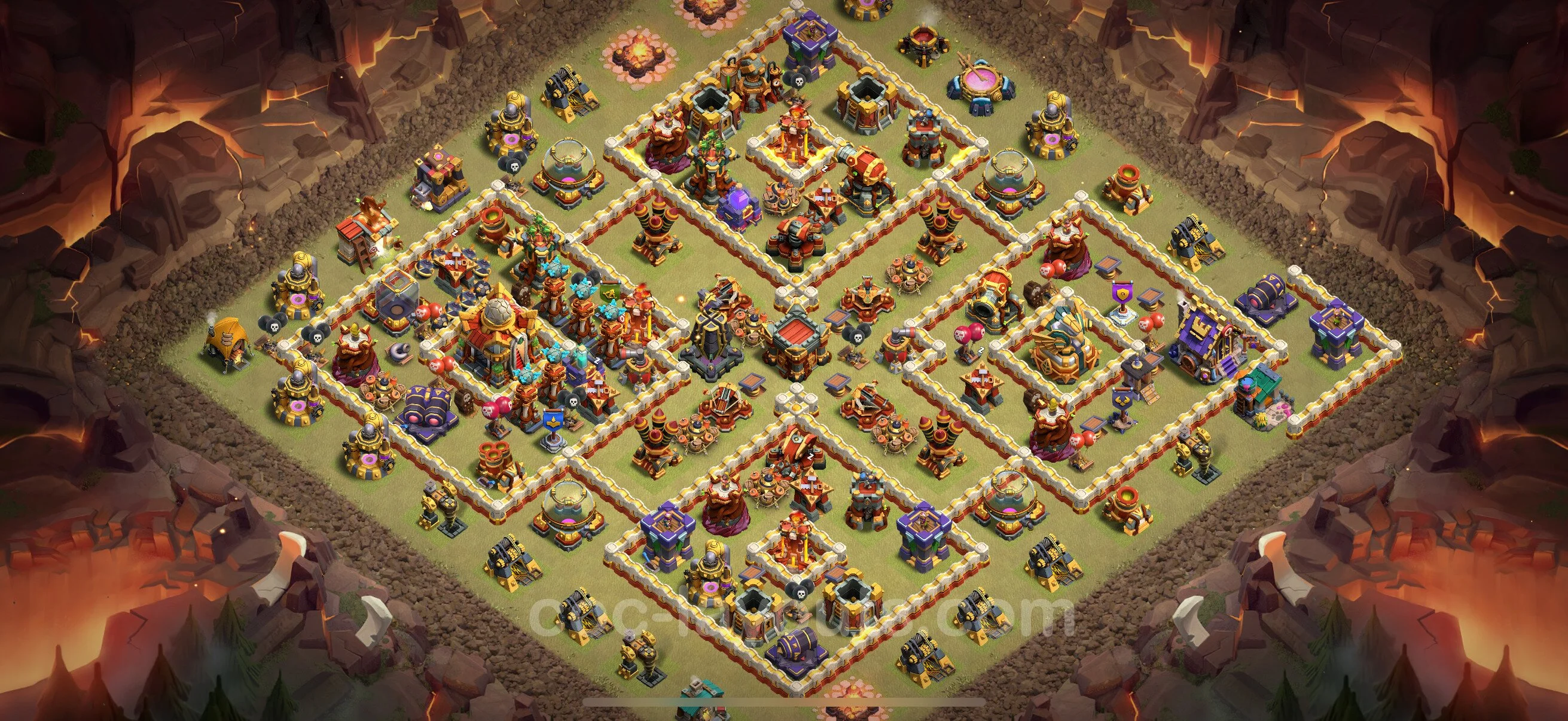 Top War Base TH16 with Link, Anti Air / Electro Dragon - Anti 3 Stars CWL Plan 2026 - Clash of Clans - (#105) — Guerre BH16