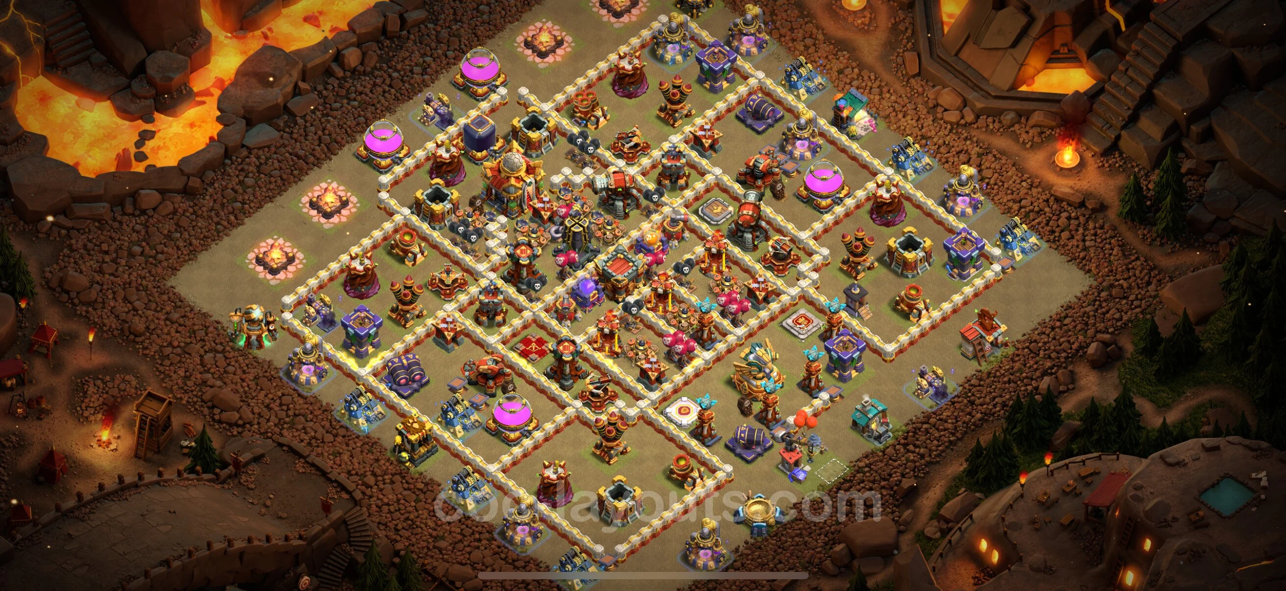 Top War Base TH16 with Link - CWL Defence Plan - Clash of Clans - (#12) — Krieg BH16