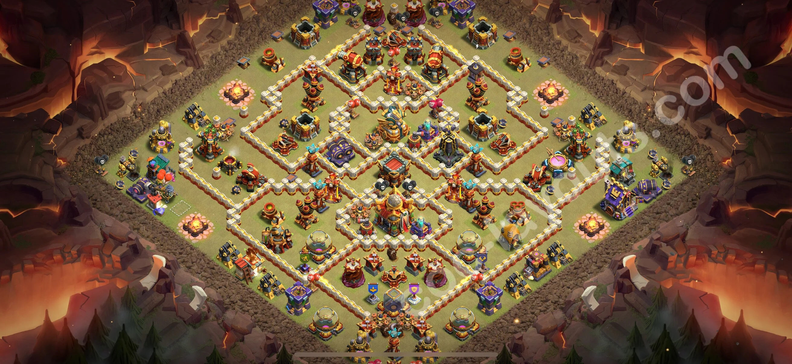Top War Base TH16 with Link, Anti Air / Electro Dragon - Anti 3 Stars CWL Plan 2026 - Clash of Clans - (#122) — Oorlog BH16