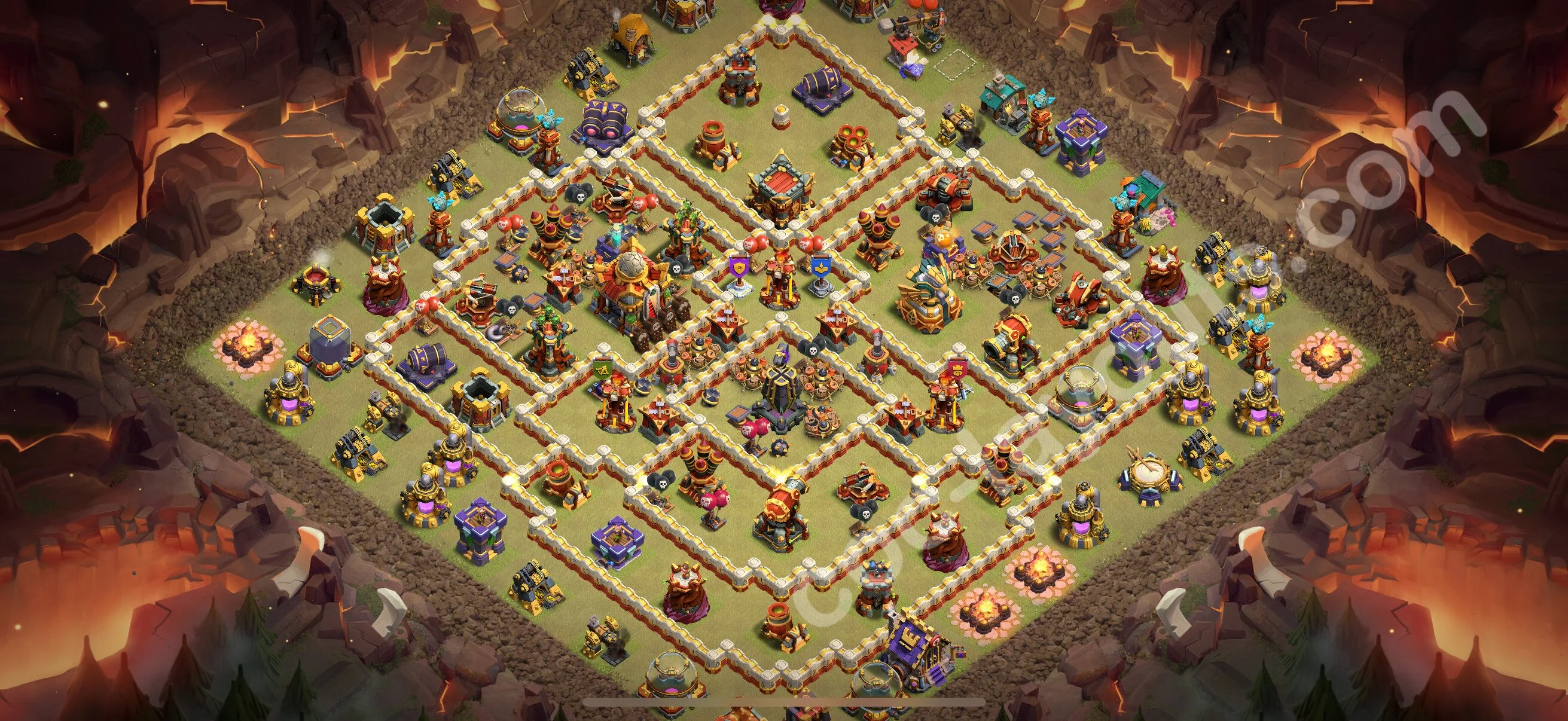 Top War Base TH16 with Link, Anti Air / Electro Dragon - Anti 3 Stars CWL Plan 2026 - Clash of Clans - (#124) — Война BH16