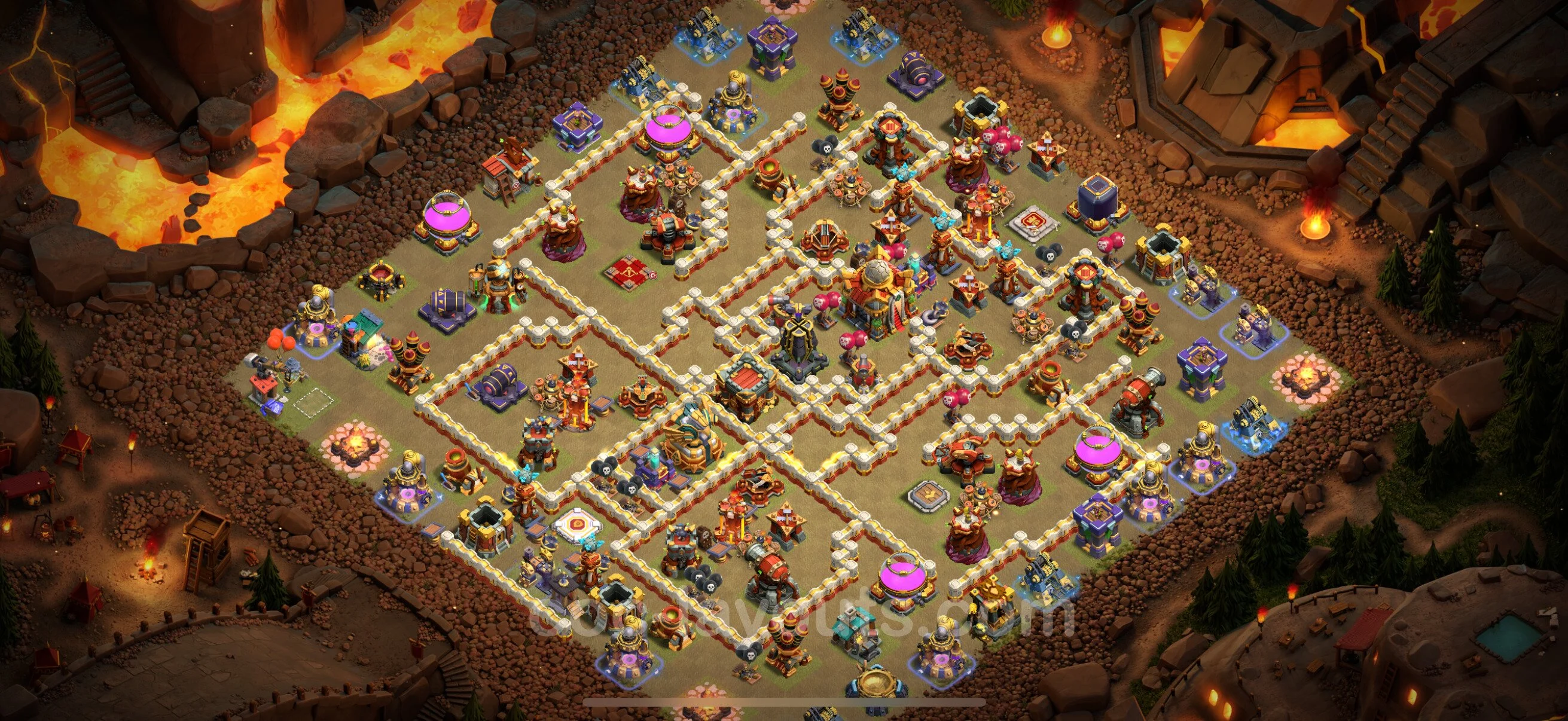 Top War Base TH16 with Link, Anti Everything - CWL Defence Plan - Clash of Clans - (#13) — Krieg BH16