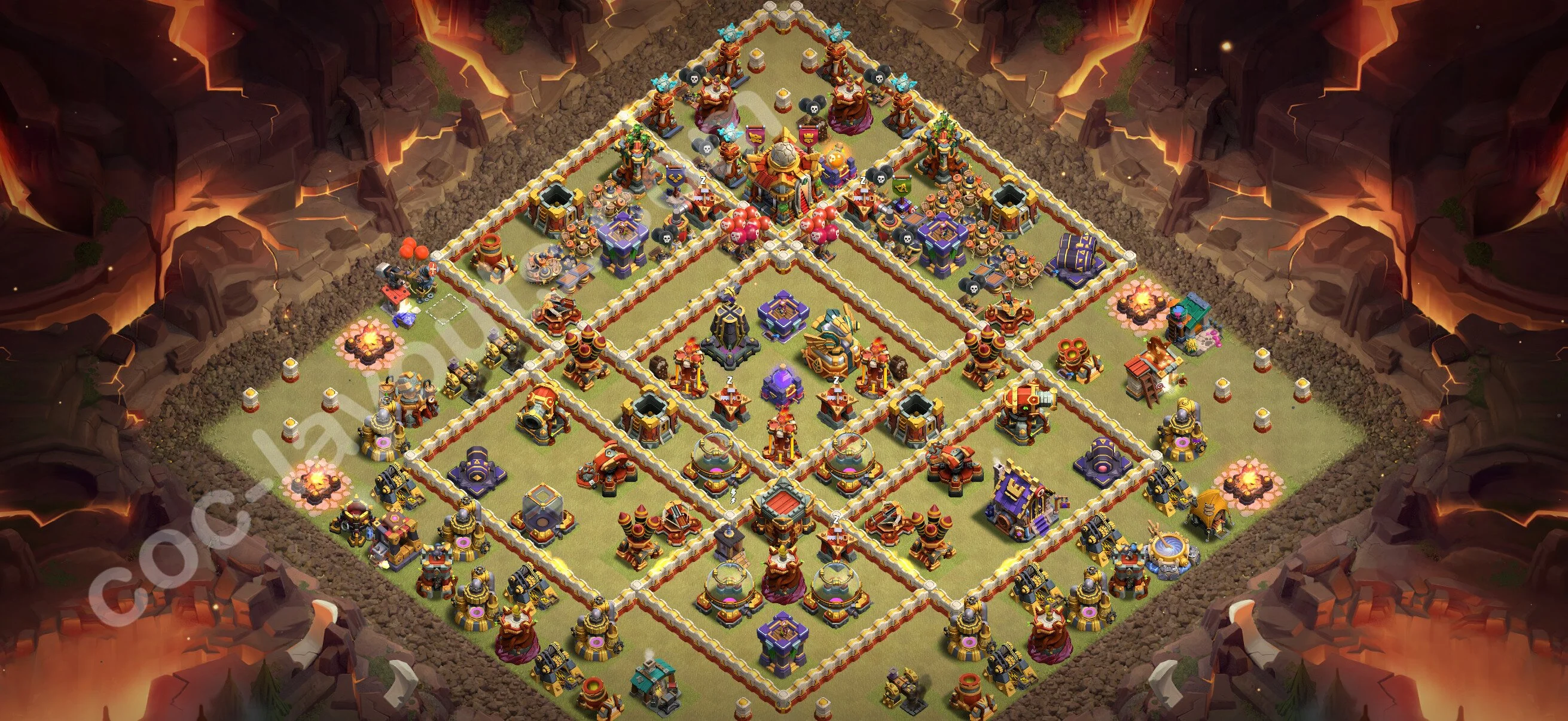 Top War Base TH16 with Link - Anti 3 Stars CWL Plan 2026 - Clash of Clans - (#131) — Wojna BH16