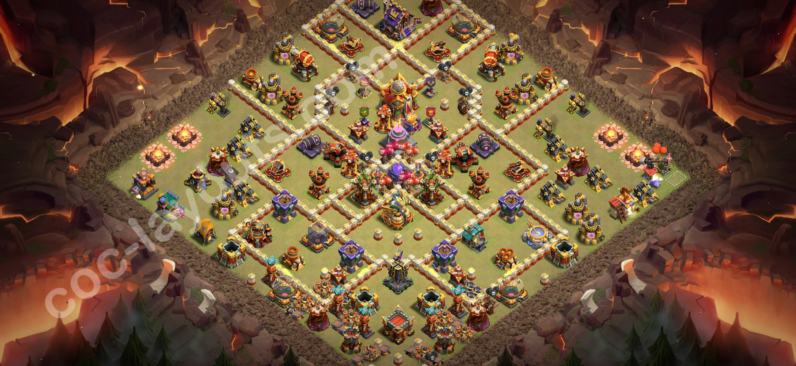 Top War Base TH16 with Link, Anti Everything - Anti 3 Stars CWL Plan 2026 - Clash of Clans - (#136) — Guerre BH16