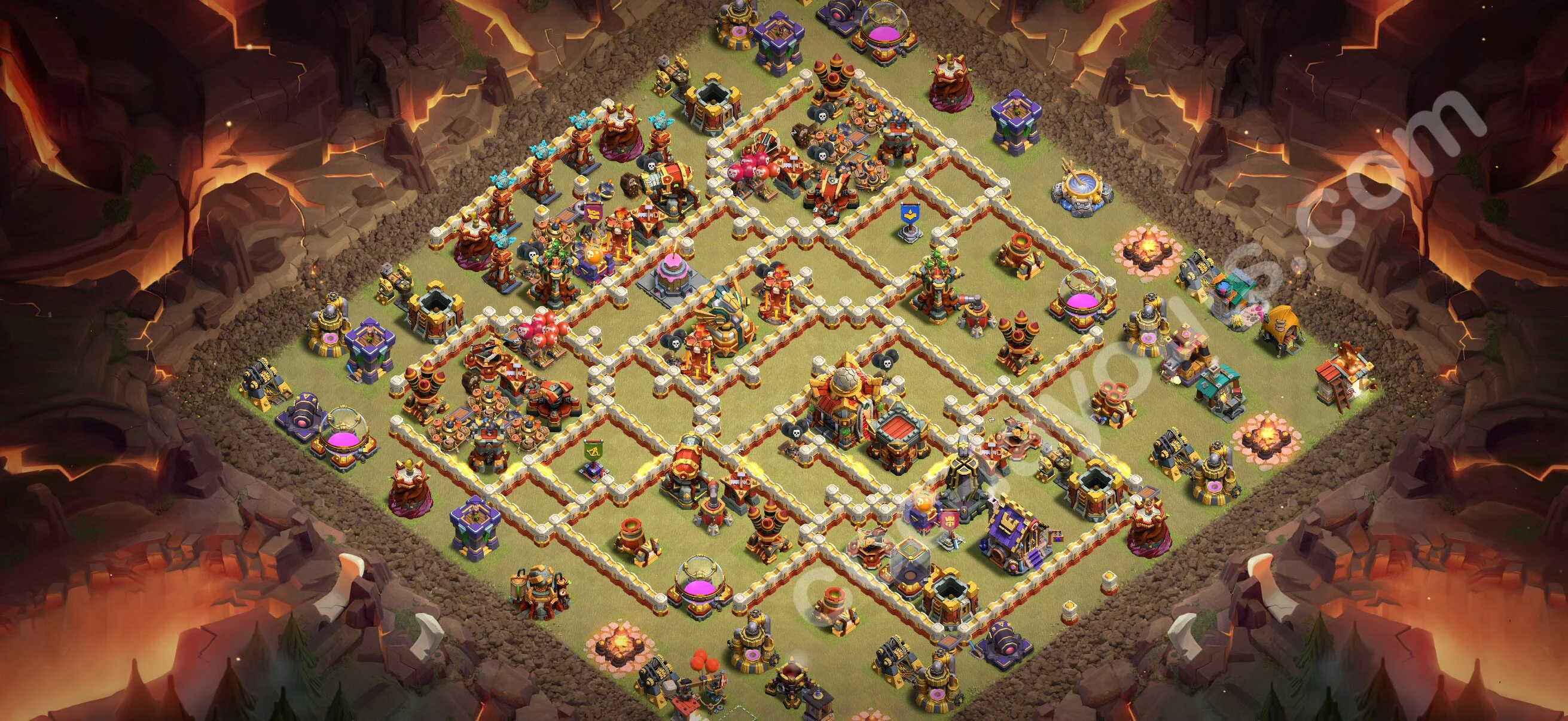Top War Base TH16 with Link - Anti 3 Stars CWL Plan 2026 - Clash of Clans - (#139) — Krieg BH16