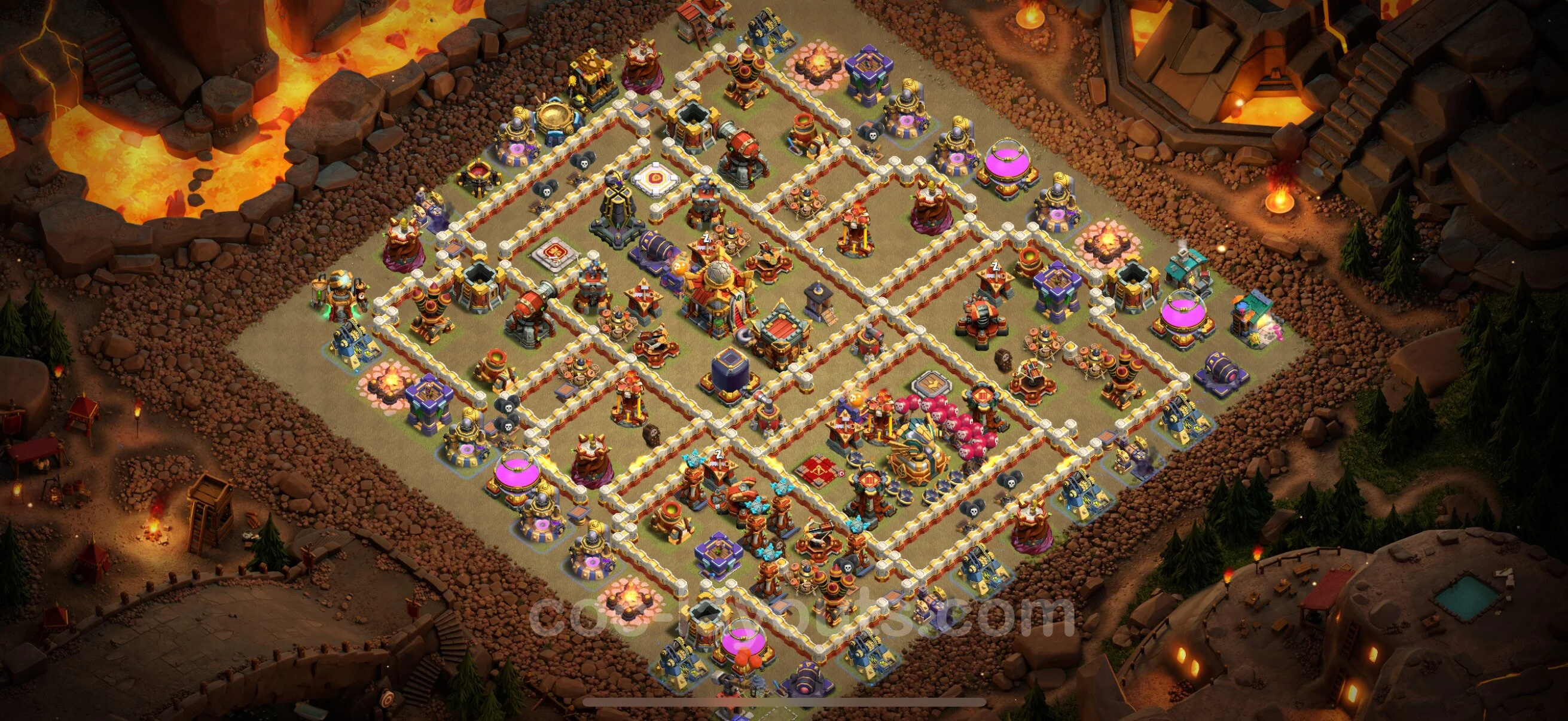 Top War Base TH16 with Link - Anti 3 Stars CWL Plan - Clash of Clans - (#16) — War BH16