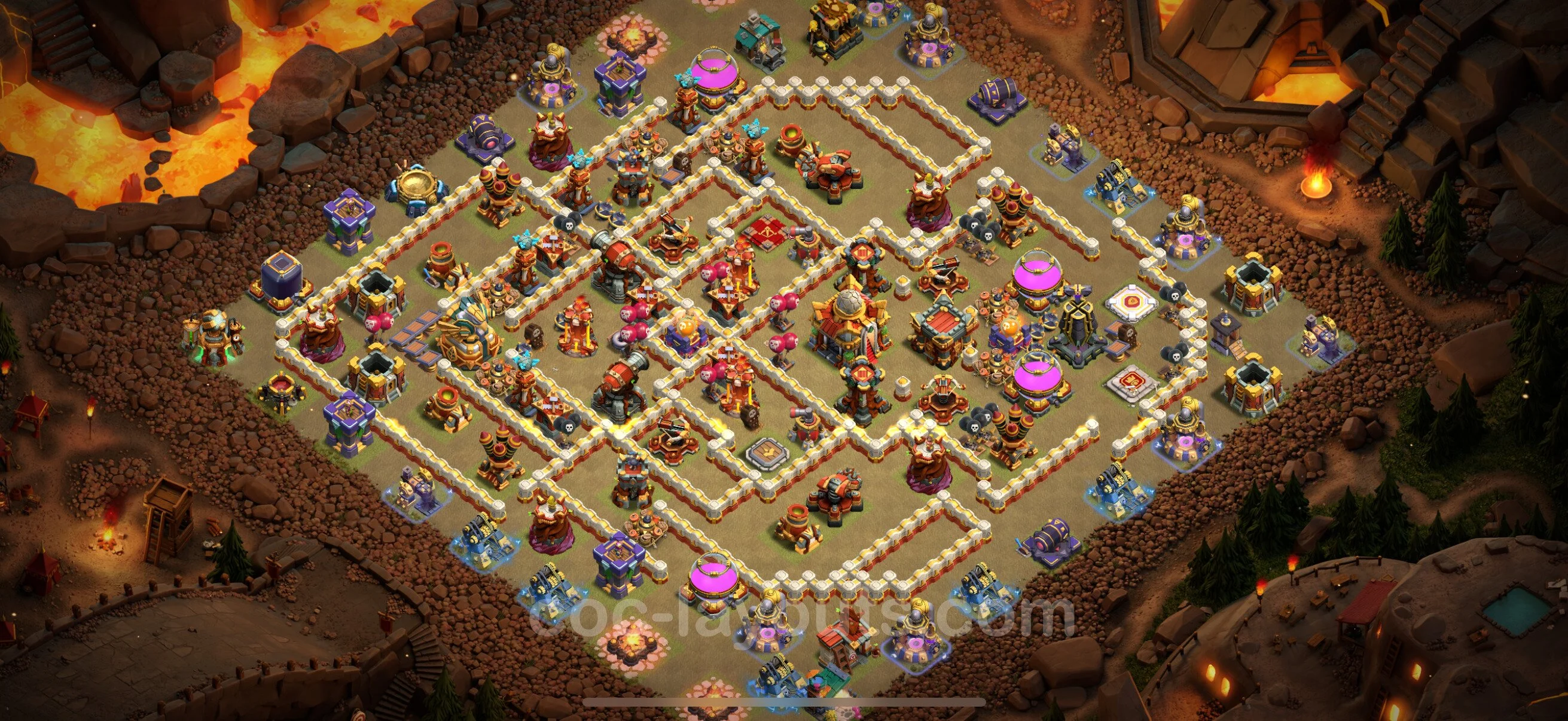 Top War Base TH16 with Link - CWL Defence Plan - Clash of Clans - (#22) — Krieg BH16