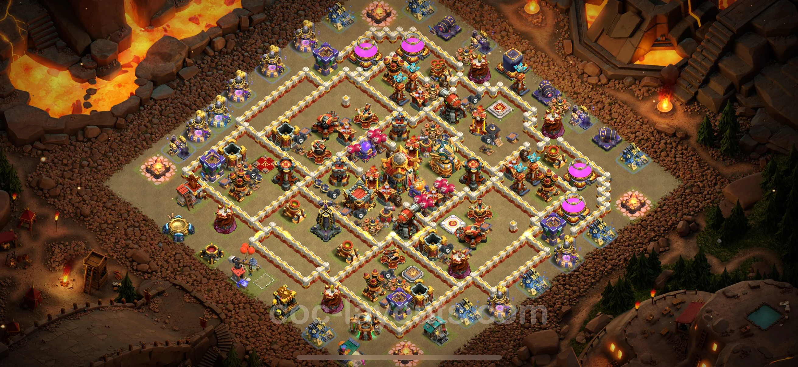 Top War Base TH16 with Link - CWL Defence Plan - Clash of Clans - (#24) — War BH16