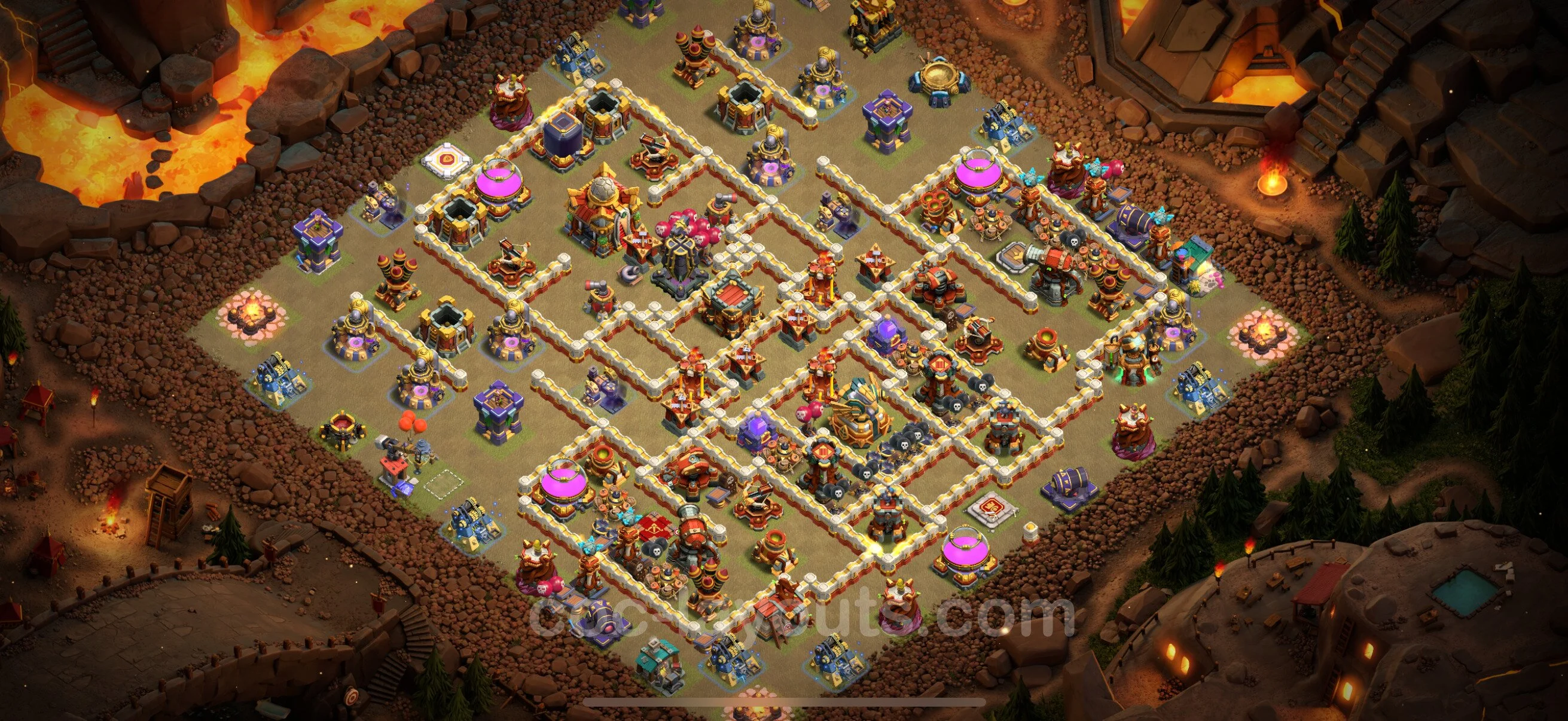 Top War Base TH16 with Link - Anti 3 Stars CWL Plan - Clash of Clans - (#28) — War BH16