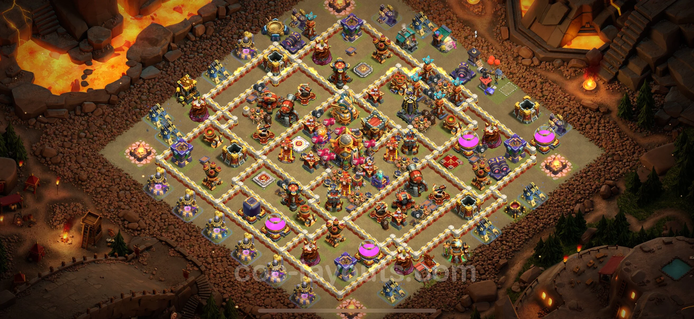 Top War Base TH16 with Link, Anti Everything - CWL Defence Plan - Clash of Clans - (#29) — War BH16