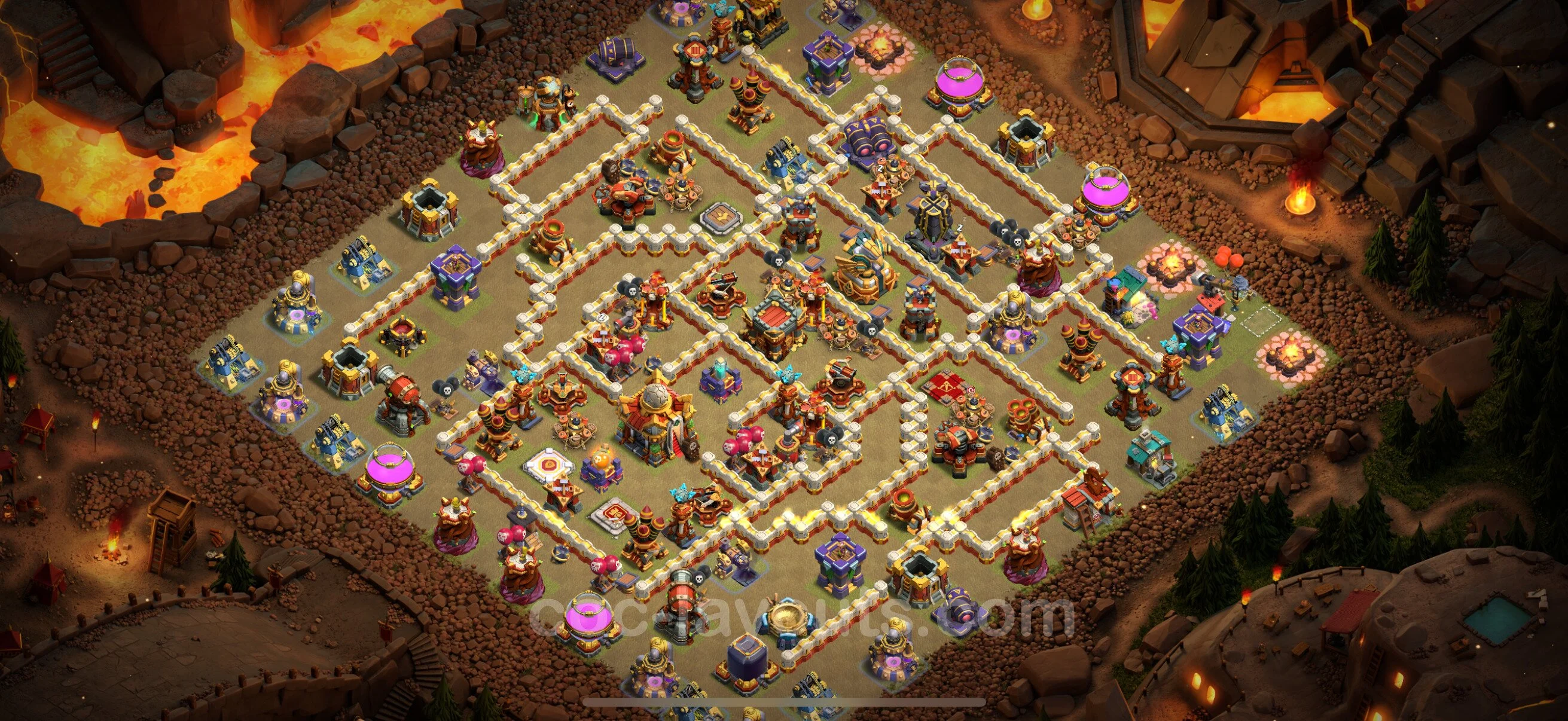 Top War Base TH16 with Link, Anti Air / Electro Dragon - CWL Defence Plan - Clash of Clans - (#3)