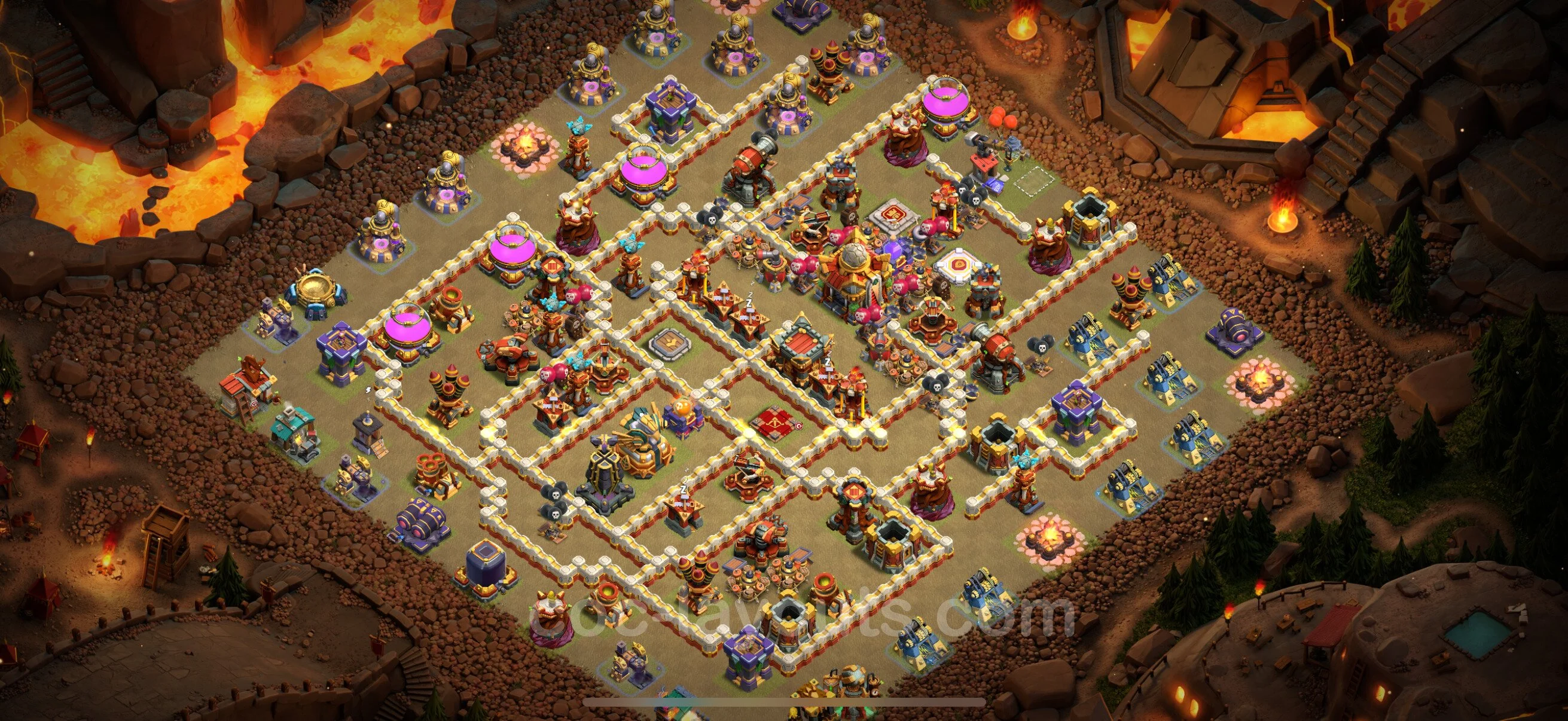 Top War Base TH16 with Link, Anti Everything - CWL Defence Plan - Clash of Clans - (#31) — Oorlog BH16