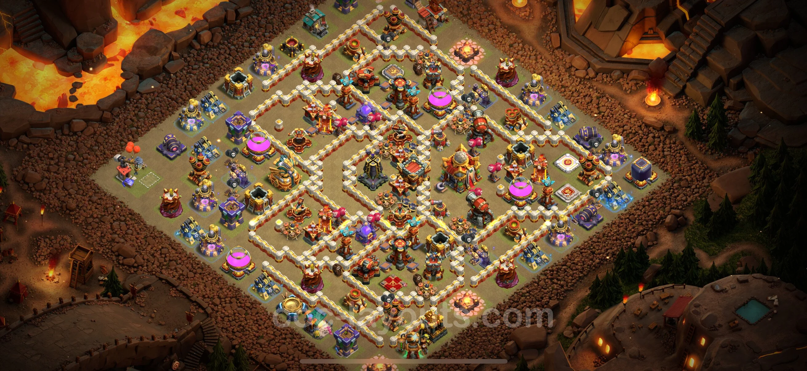 Top War Base TH16 with Link - Anti 3 Stars CWL Plan - Clash of Clans - (#32) — War BH16