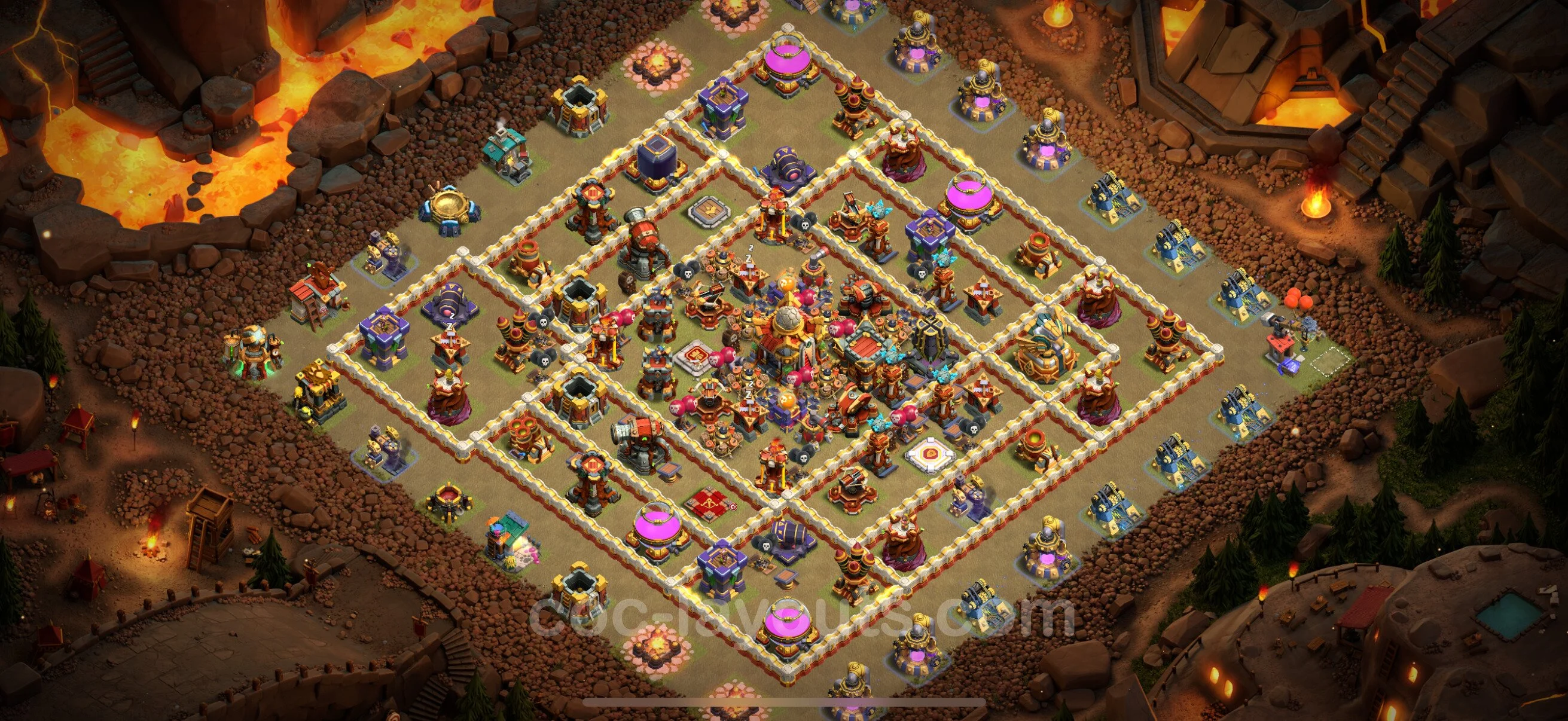 Top War Base TH16 with Link - Anti 2 Stars CWL Plan - Clash of Clans - (#35) — Krieg BH16