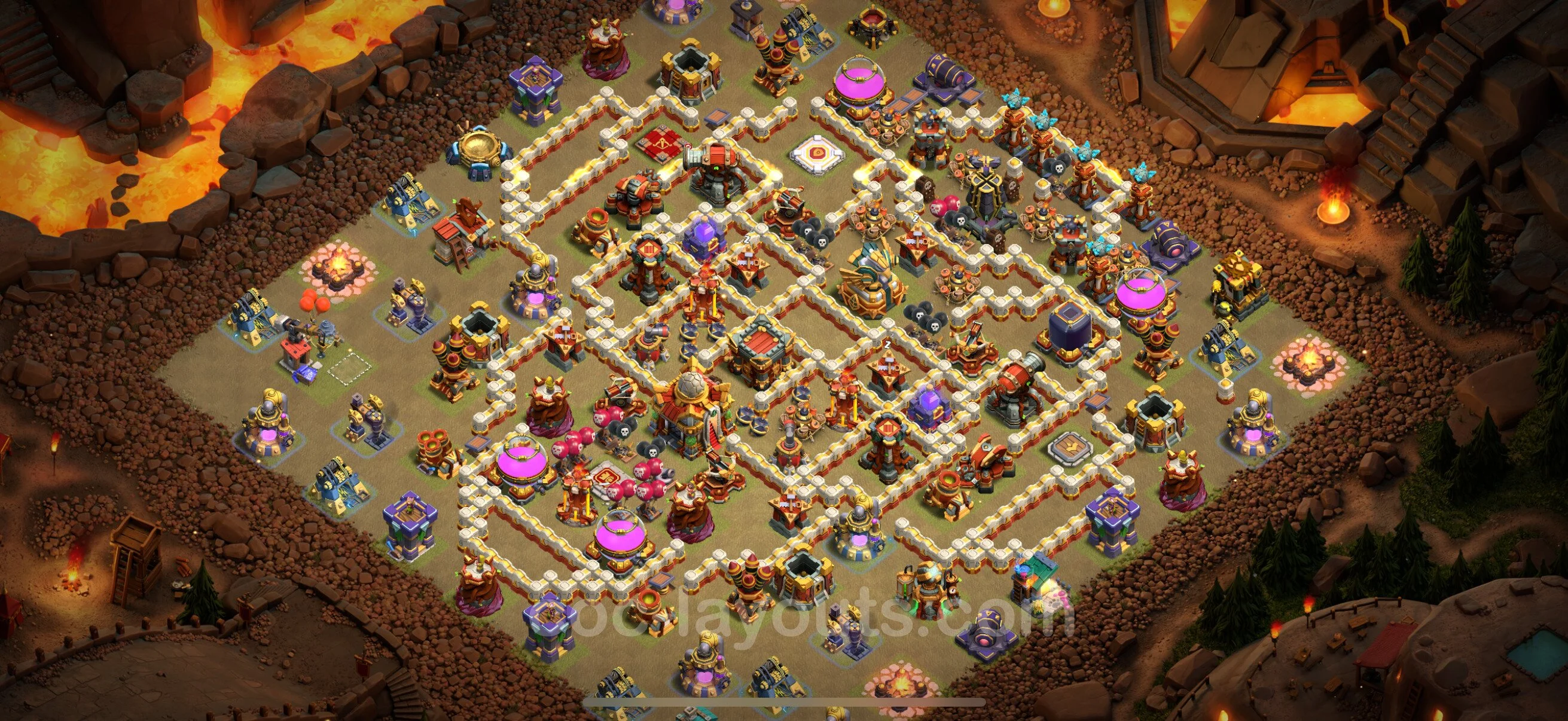 Top War Base TH16 with Link - CWL Defence Plan - Clash of Clans - (#36) — Oorlog BH16