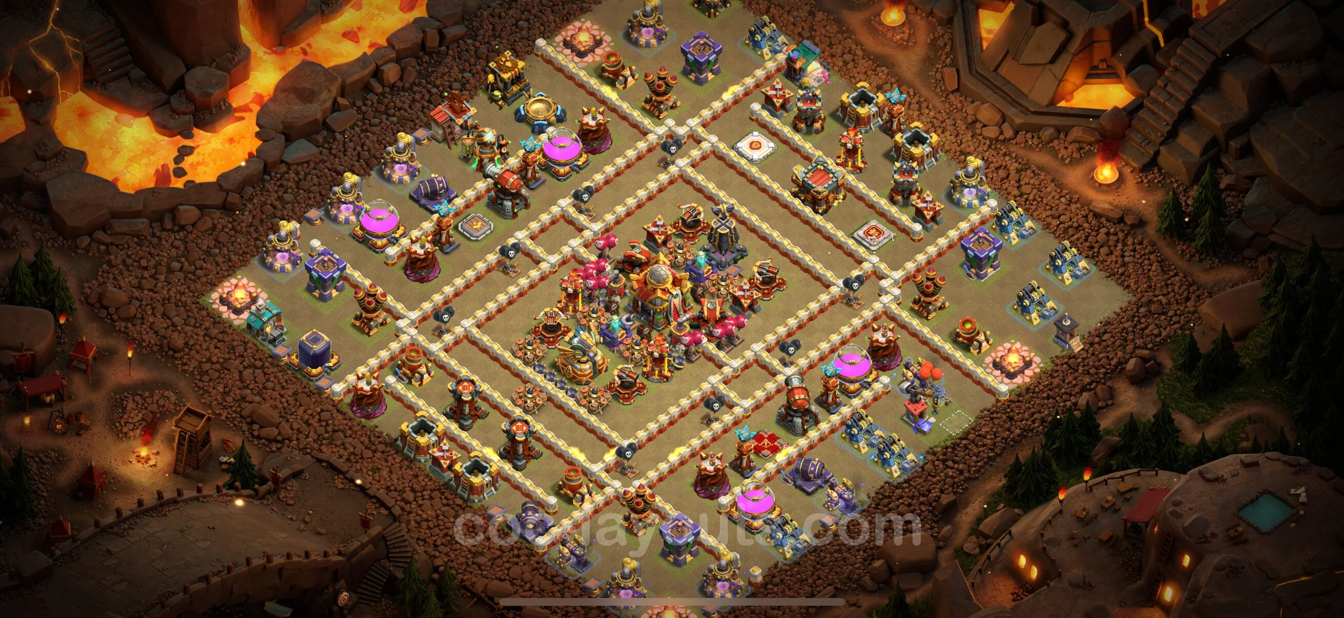 Top War Base TH16 with Link - CWL Defence Plan - Clash of Clans - (#43) — War BH16