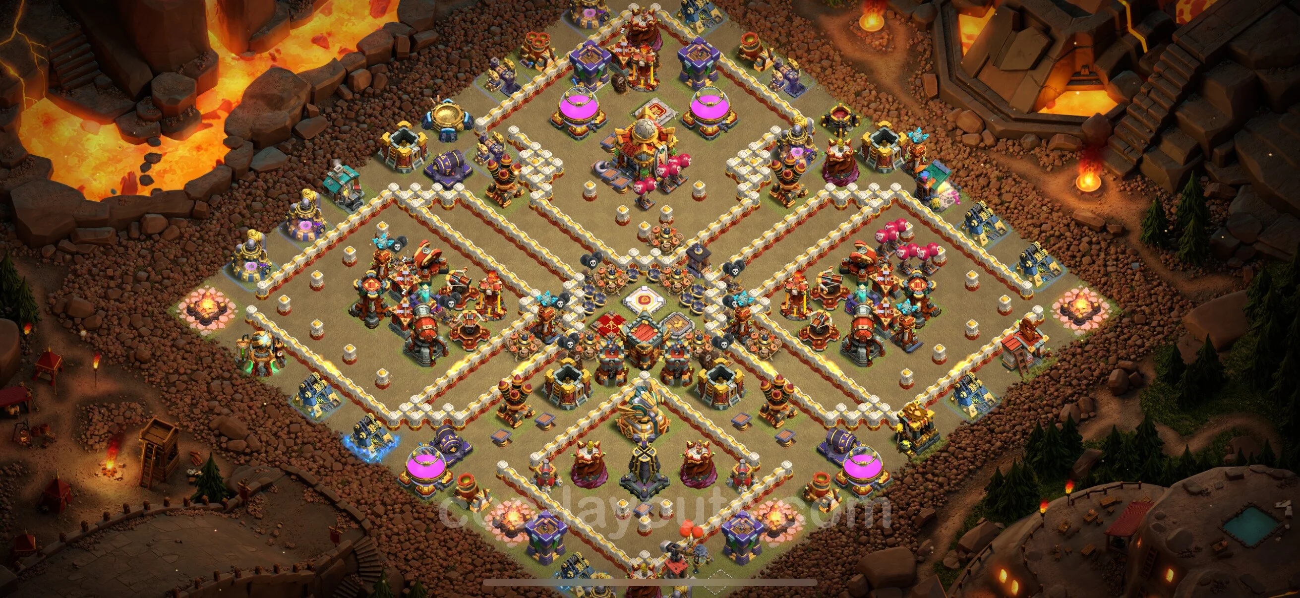 Top War Base TH16 with Link, Anti Everything - Anti 2 Stars CWL Plan - Clash of Clans - (#44) — Krieg BH16