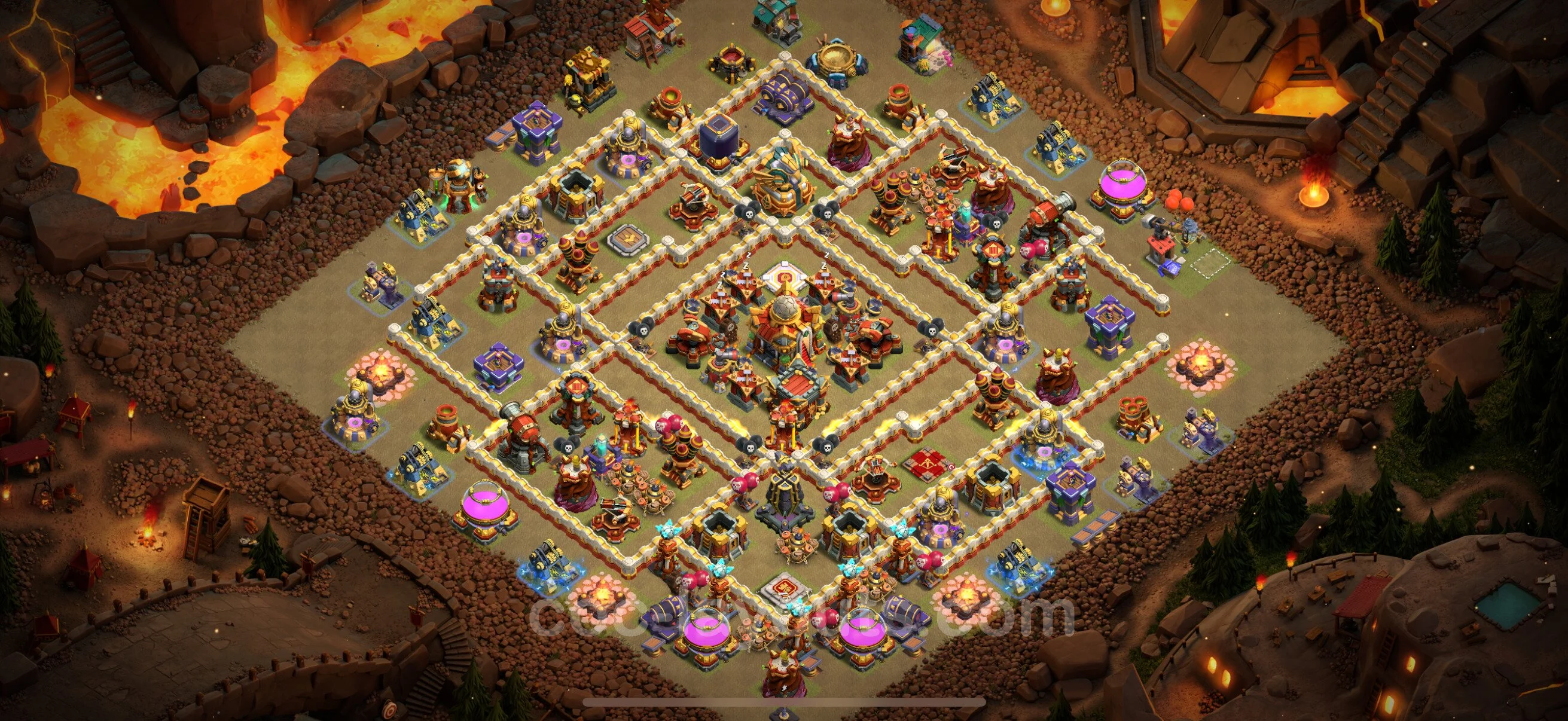 Top War Base TH16 with Link, Anti Air / Electro Dragon - Anti 2 Stars CWL Plan - Clash of Clans - (#47) — Guerre BH16