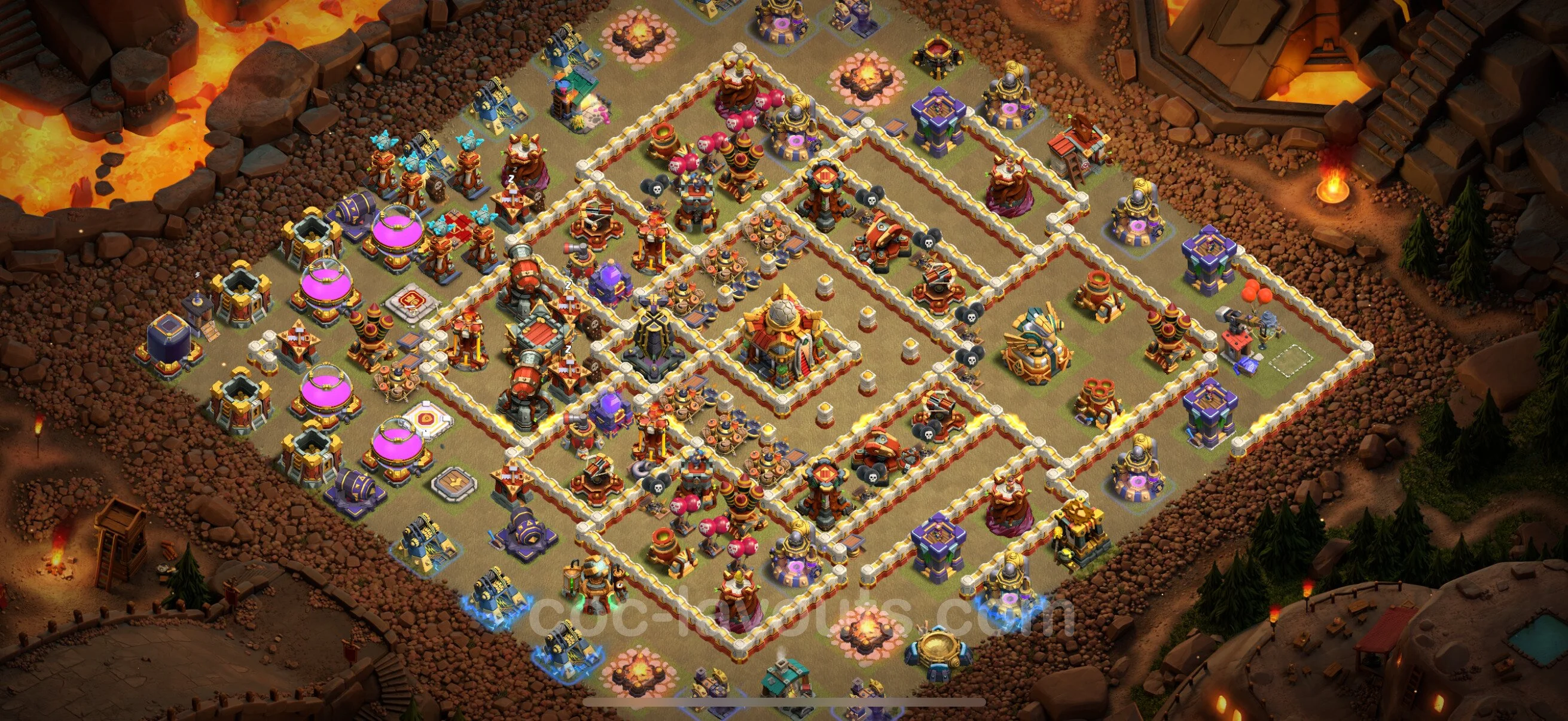 Top War Base TH16 with Link - CWL Defence Plan - Clash of Clans - (#49) — War BH16