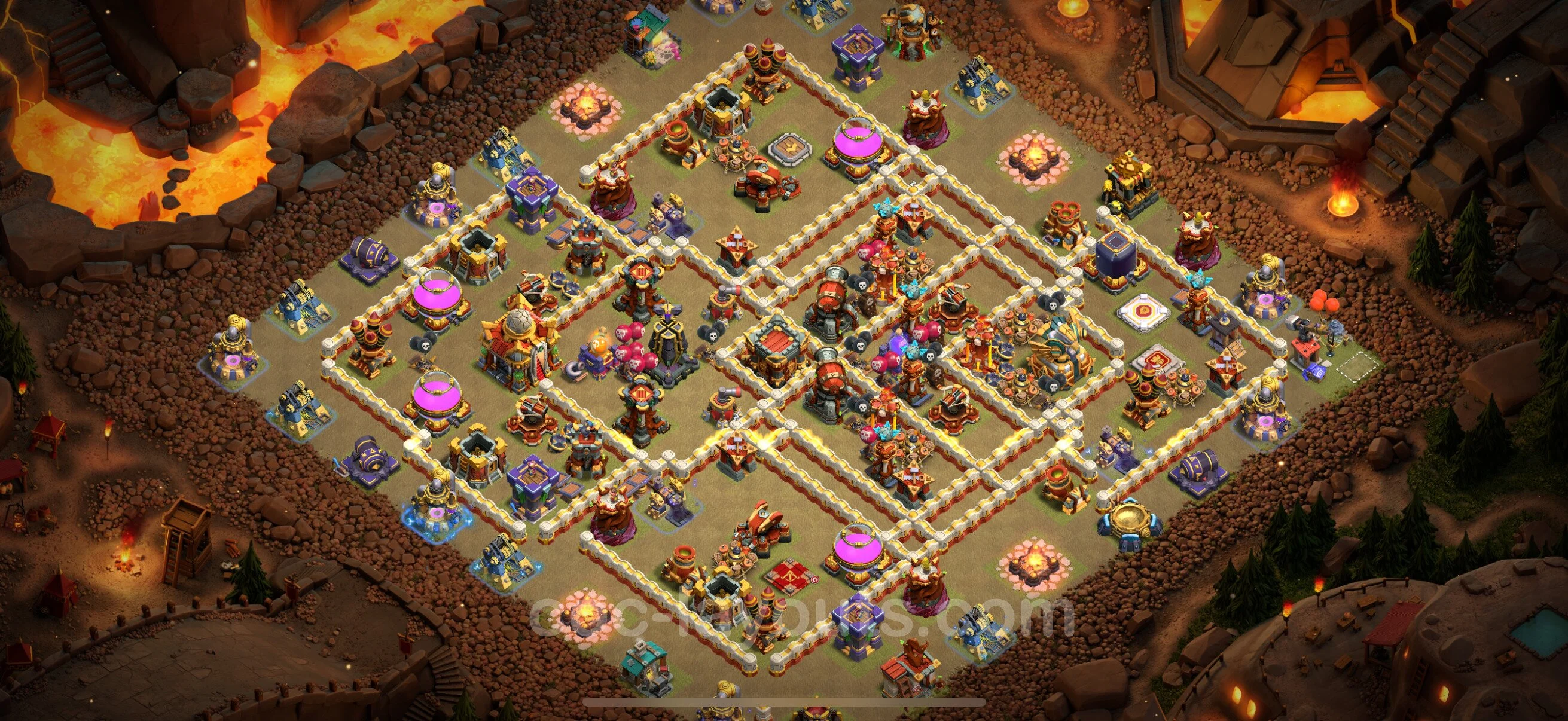 Top War Base TH16 with Link, Anti Everything - CWL Defence Plan - Clash of Clans - (#50) — Война BH16
