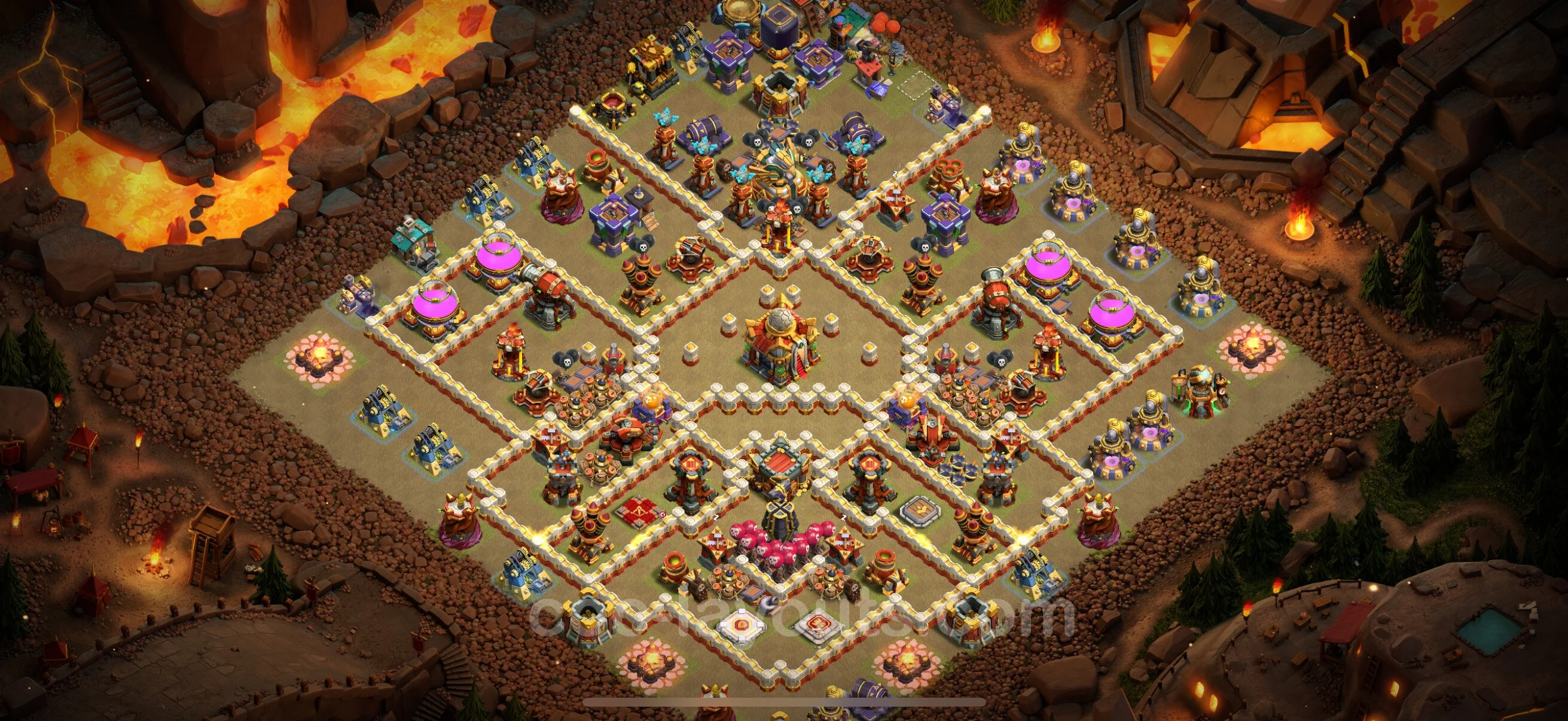 Top War Base TH16 with Link, Anti Everything - CWL Defence Plan - Clash of Clans - (#51) — War BH16